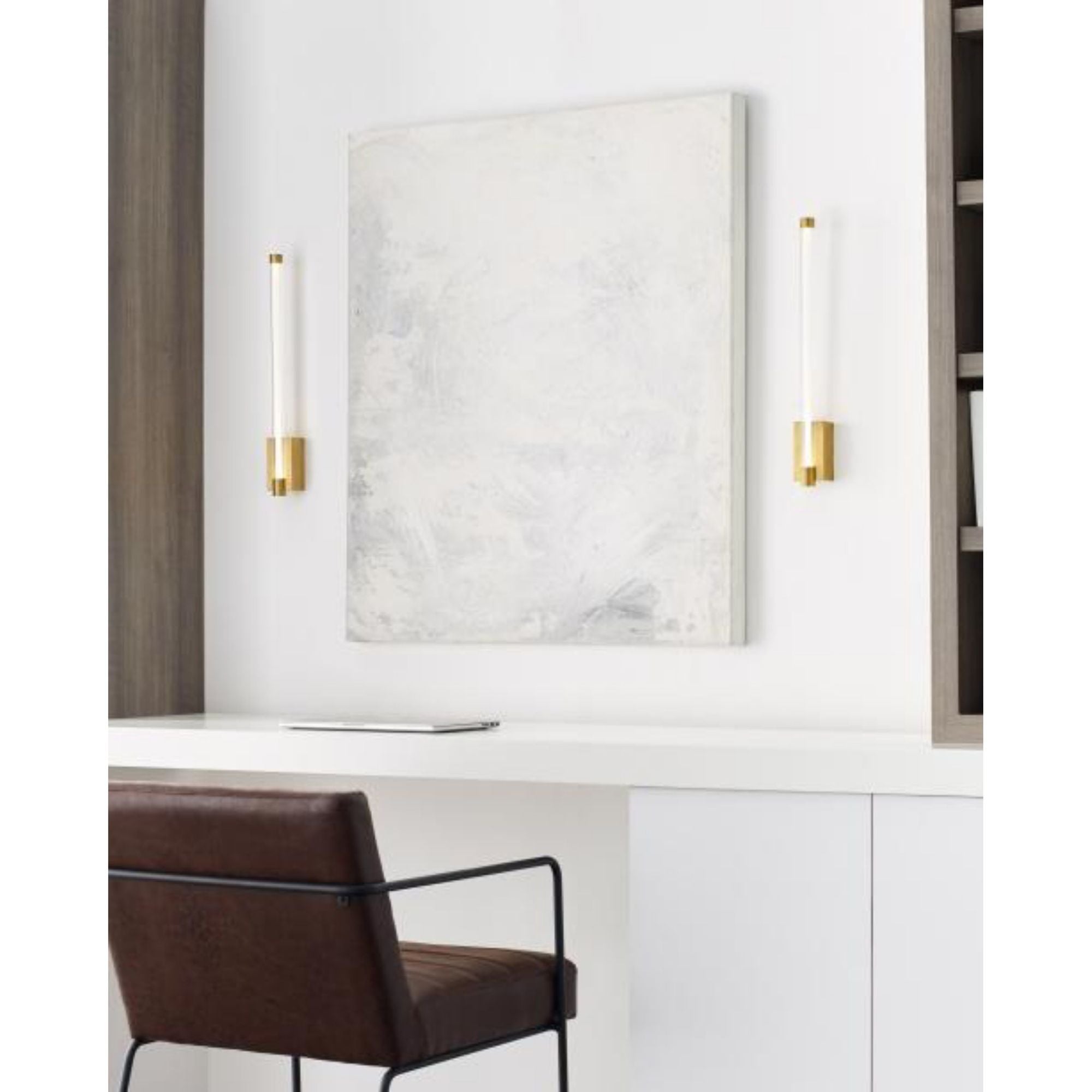 Phobos 1 Light Wall Sconce Wall Collection 1-Light LED 2700K Polished Nickel by Kelly Wearstler