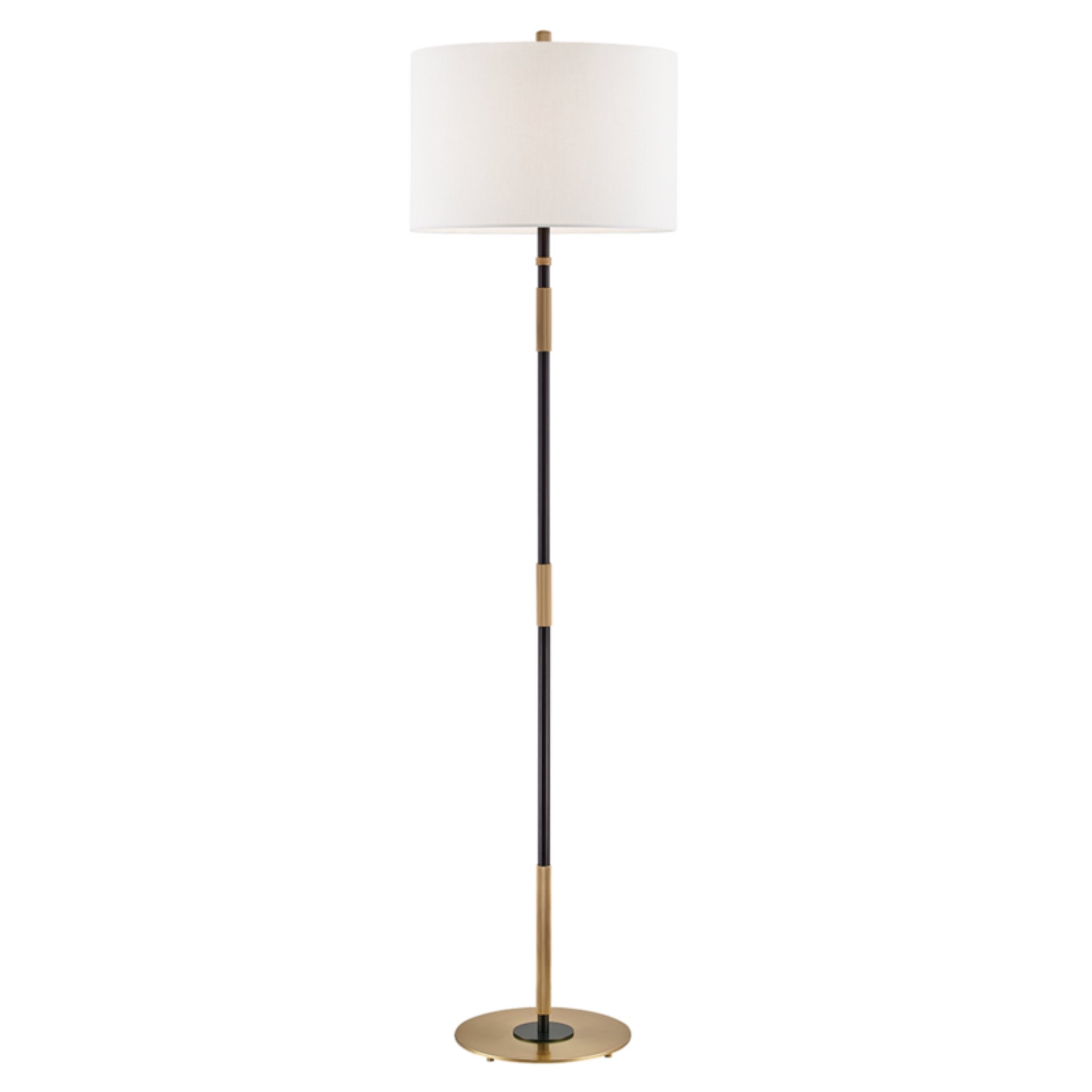 Bowery 1-Light Floor Lamp in Aged Old Bronze 16.5L x 16.5W x 62.5H
