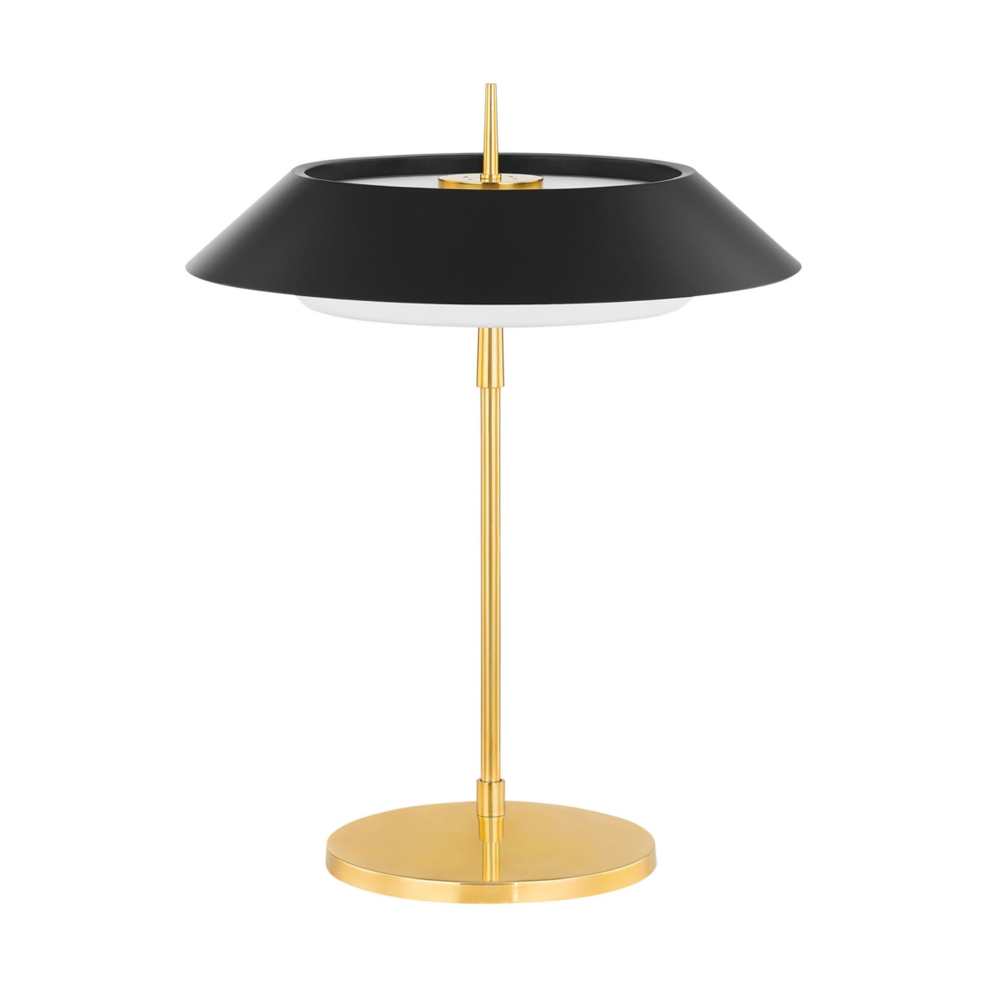 Westport 3-Light Table Lamp in Aged Brass/Soft Black 18L x 18W x 23.25H