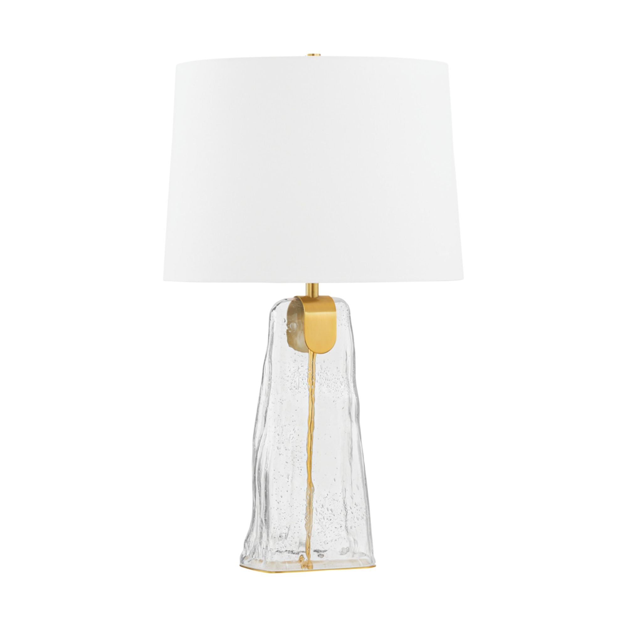 Midura 1-Light Table Lamp in Aged Brass 16.5W x 27.75H