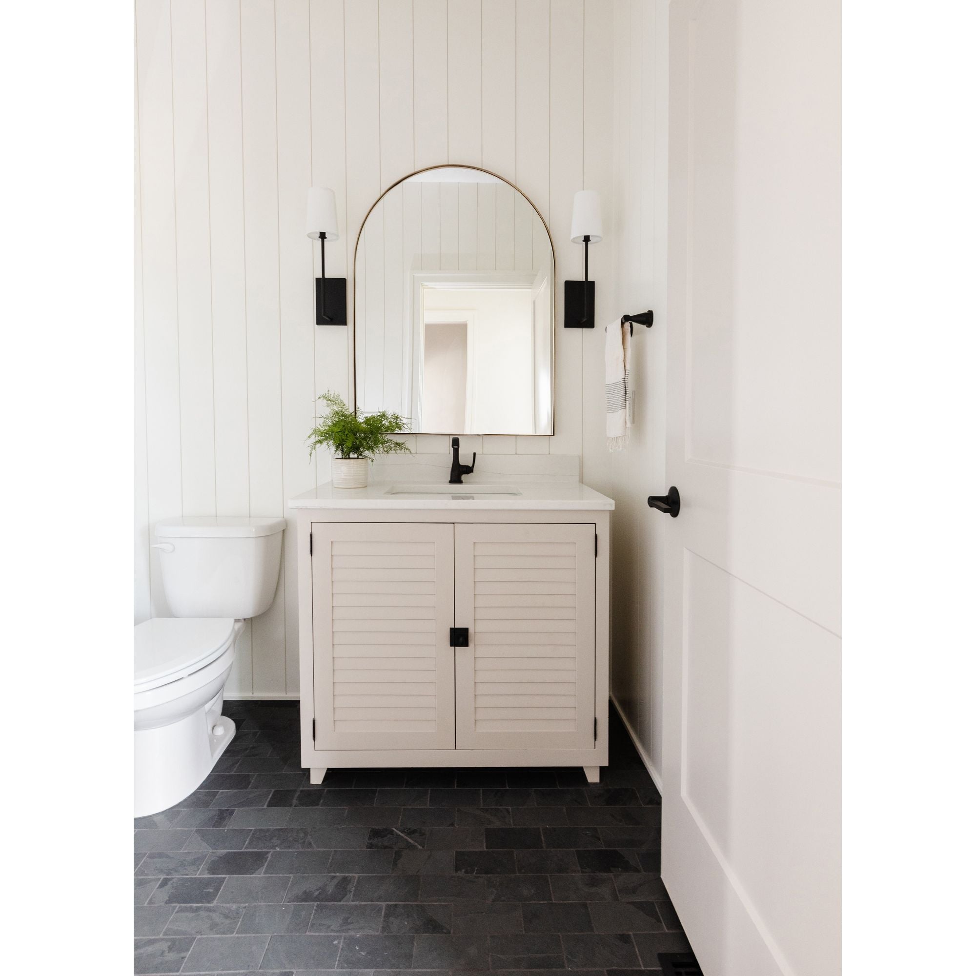 Lena 1 Light Black Forged Sconce Silk Shade 4.5"W x 18"H x 7"D