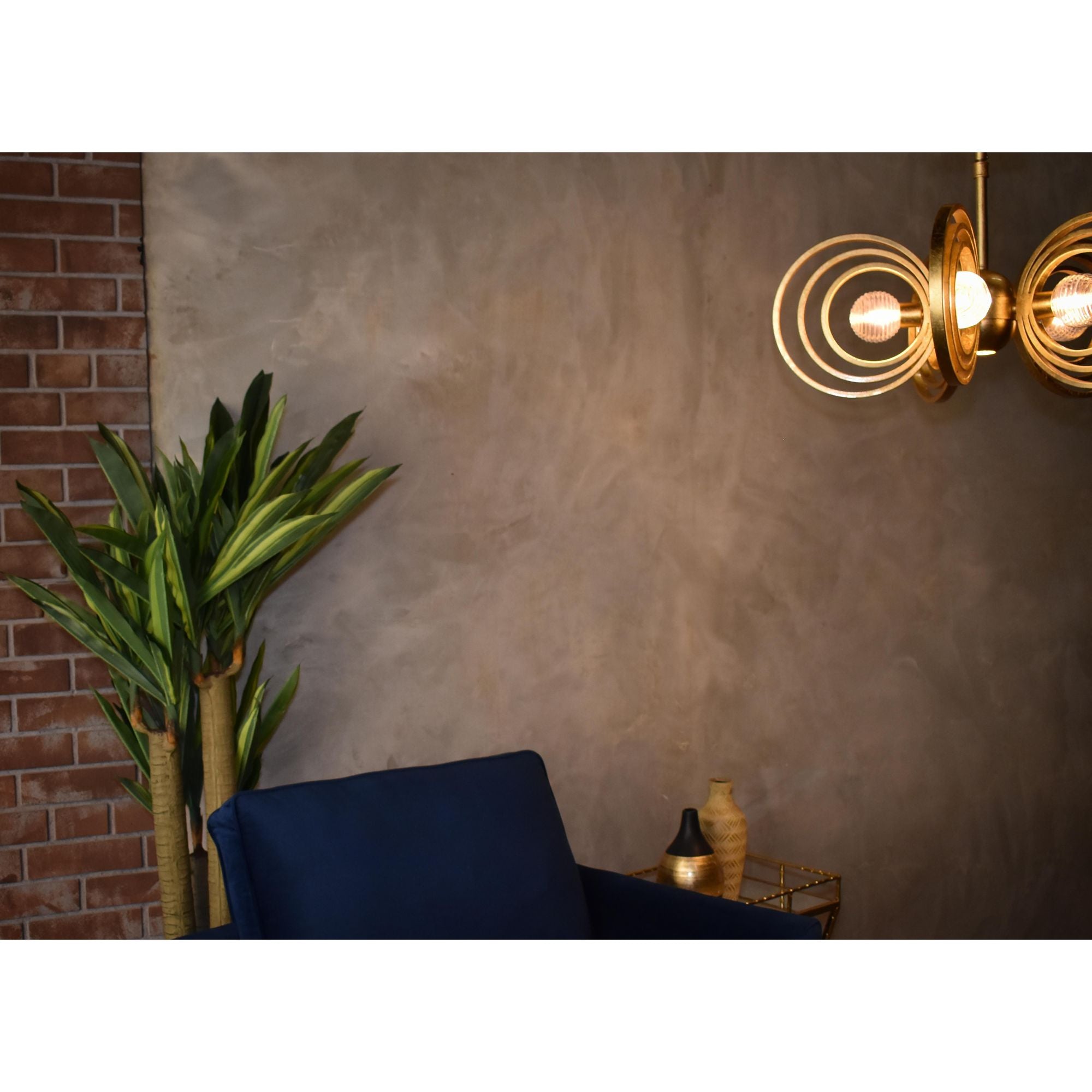 Studio M SM23634CRGL Frequency 5-Light Pendant in Gold Leaf