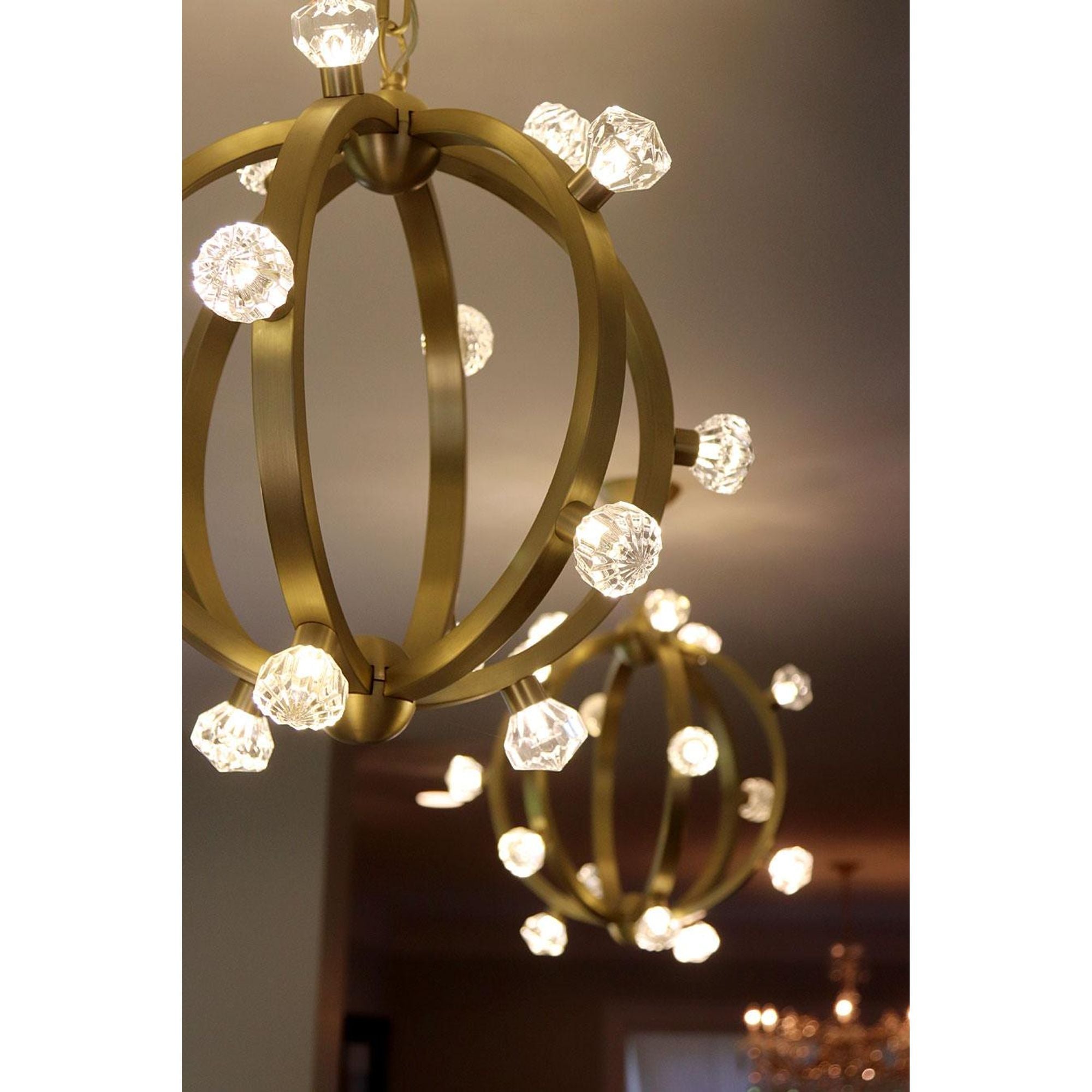 Studio M SM23772BCSBR Norma Jeane Pendant in Satin Brass