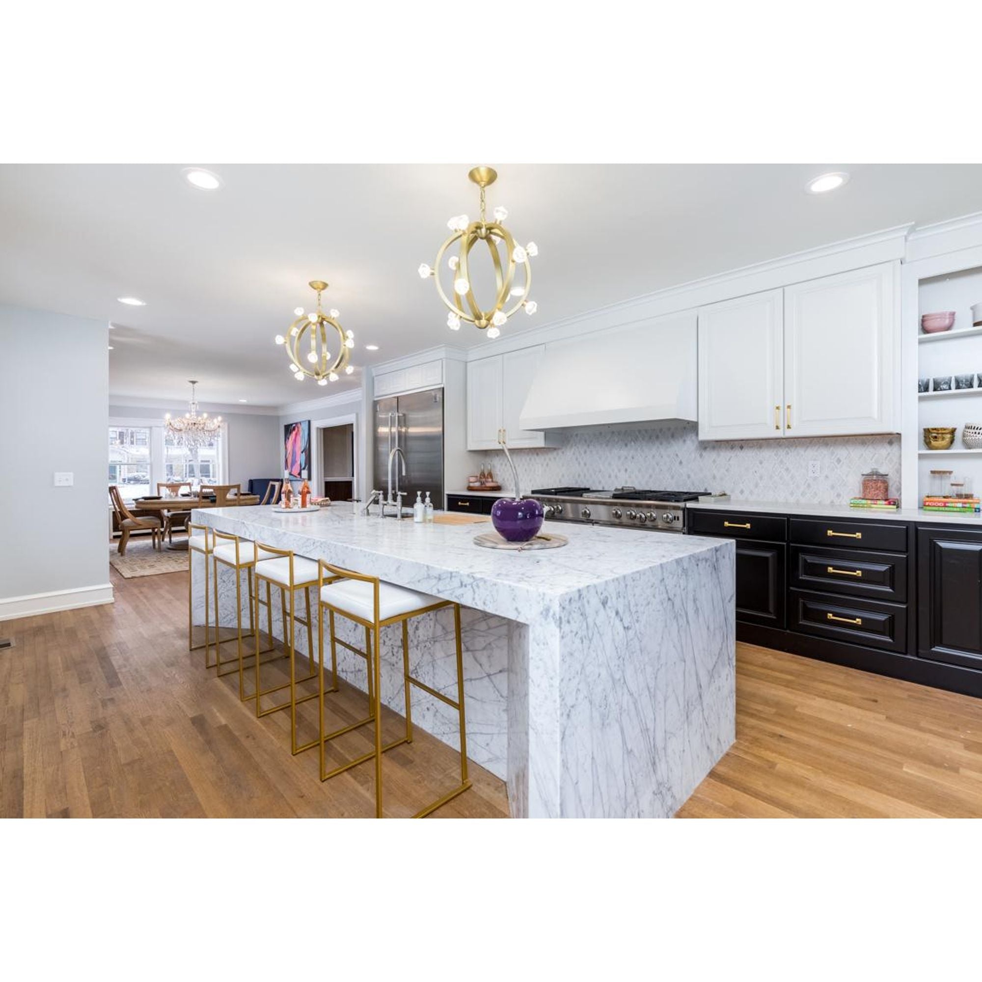 Studio M SM23772BCSBR Norma Jeane Pendant in Satin Brass