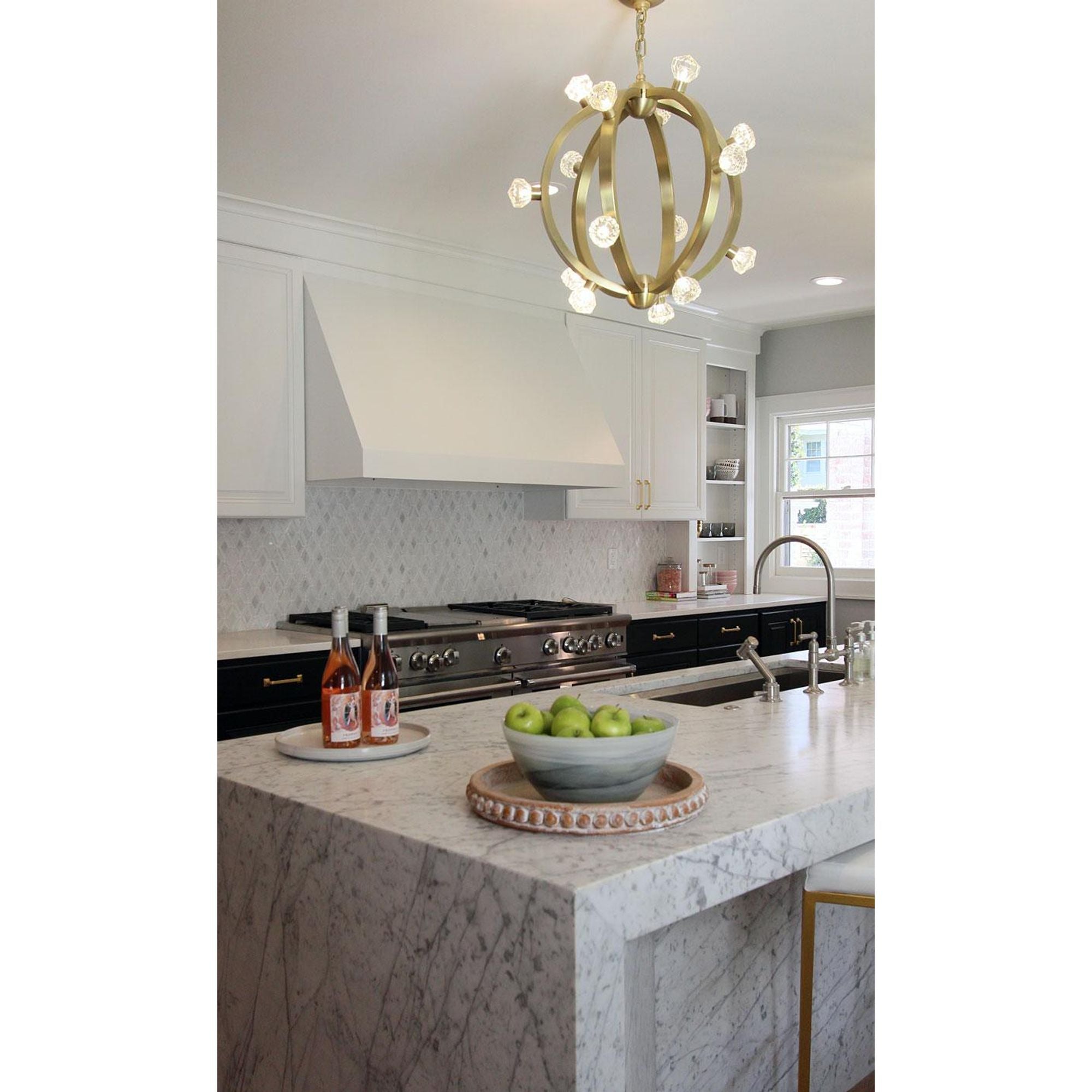 Studio M SM23772BCSBR Norma Jeane Pendant in Satin Brass