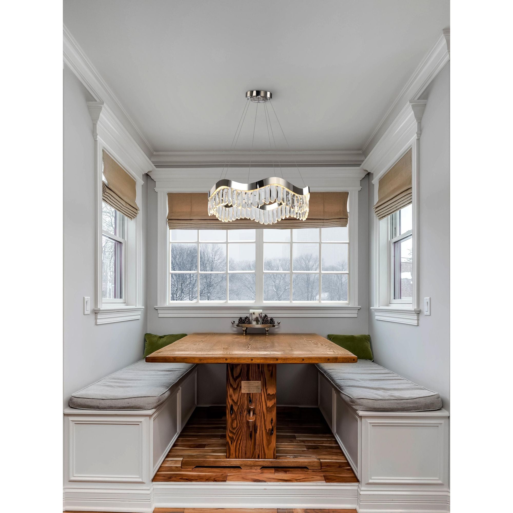 Studio M SM23838BCPN Rolland LED Pendant in Polished Nickel