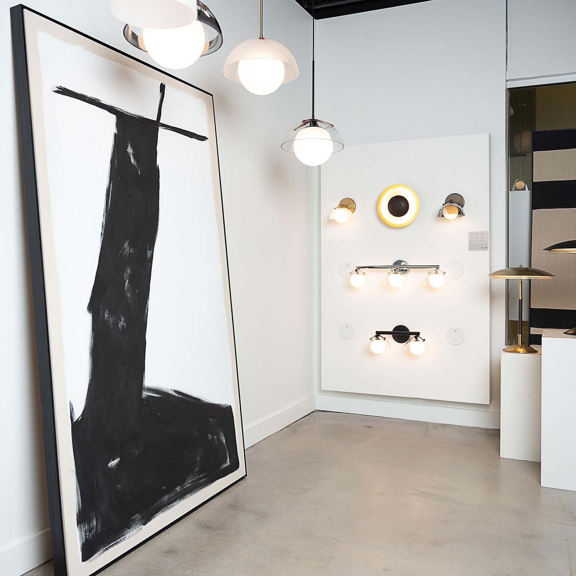 Studio M SM81868CRNAB Prismatic LED Table Lamp in Natural Aged Brass by Mat Sanders