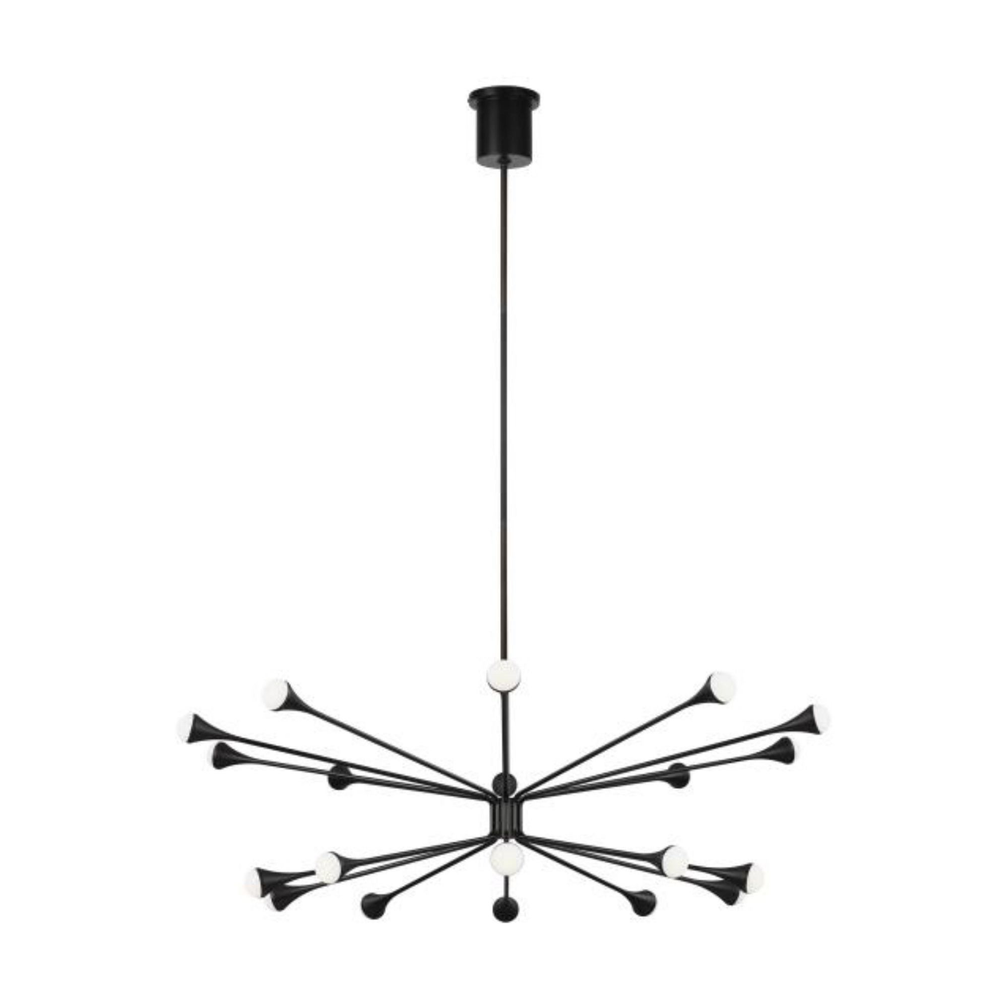 Lody 20-Light Chandelier Chandeliers 20-Light LED 3000K Matte Black by Sean Lavin