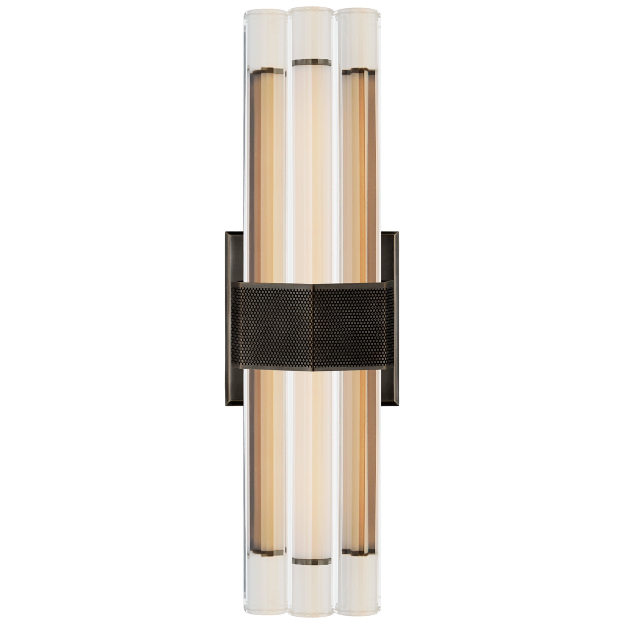 Lauren Rottet Fascio 14" Sconce in Bronze with Crystal Wall Light W4.5" x H14"
