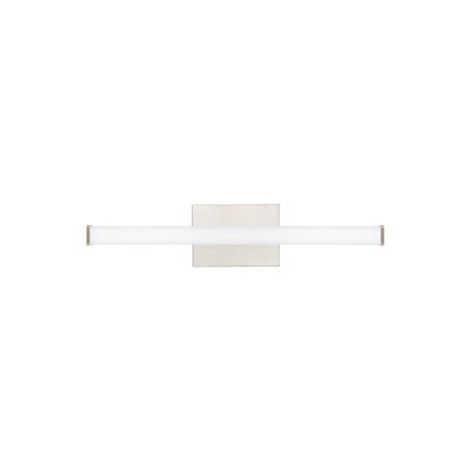 Lufe Square 24 Bath Bath Collection 1-Light LED 3000K Satin Nickel by Sean Lavin