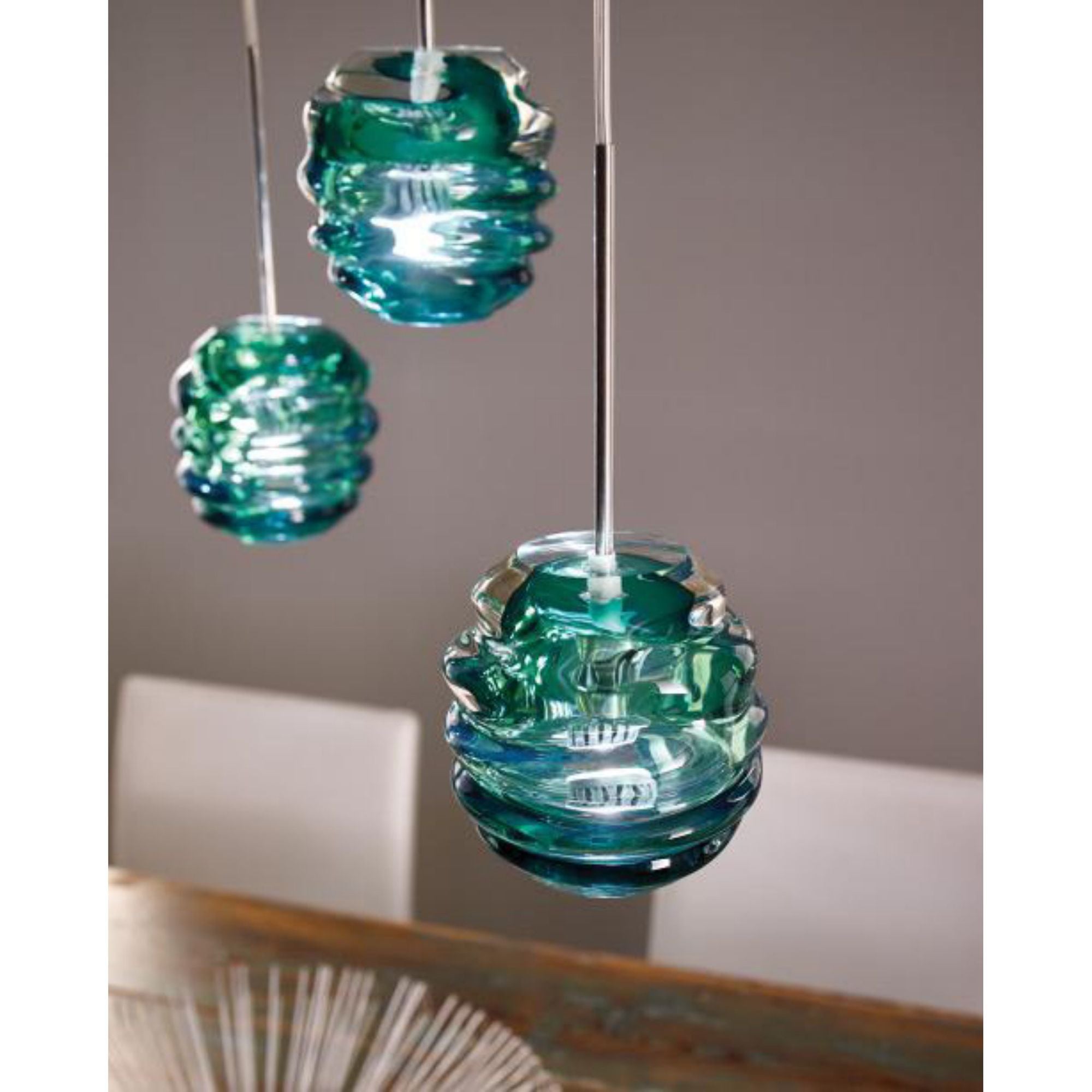Audra Pendant Line-Voltage Pendants/Suspension 1-Light Halogen 3000K Satin Nickel by Sean Lavin