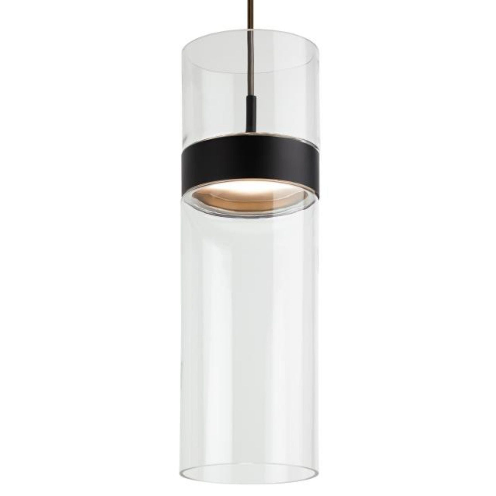 Manette Grande Pendant Line-Voltage Pendants/Suspension 1-Light LED 3000K Black/Black by Sean Lavin