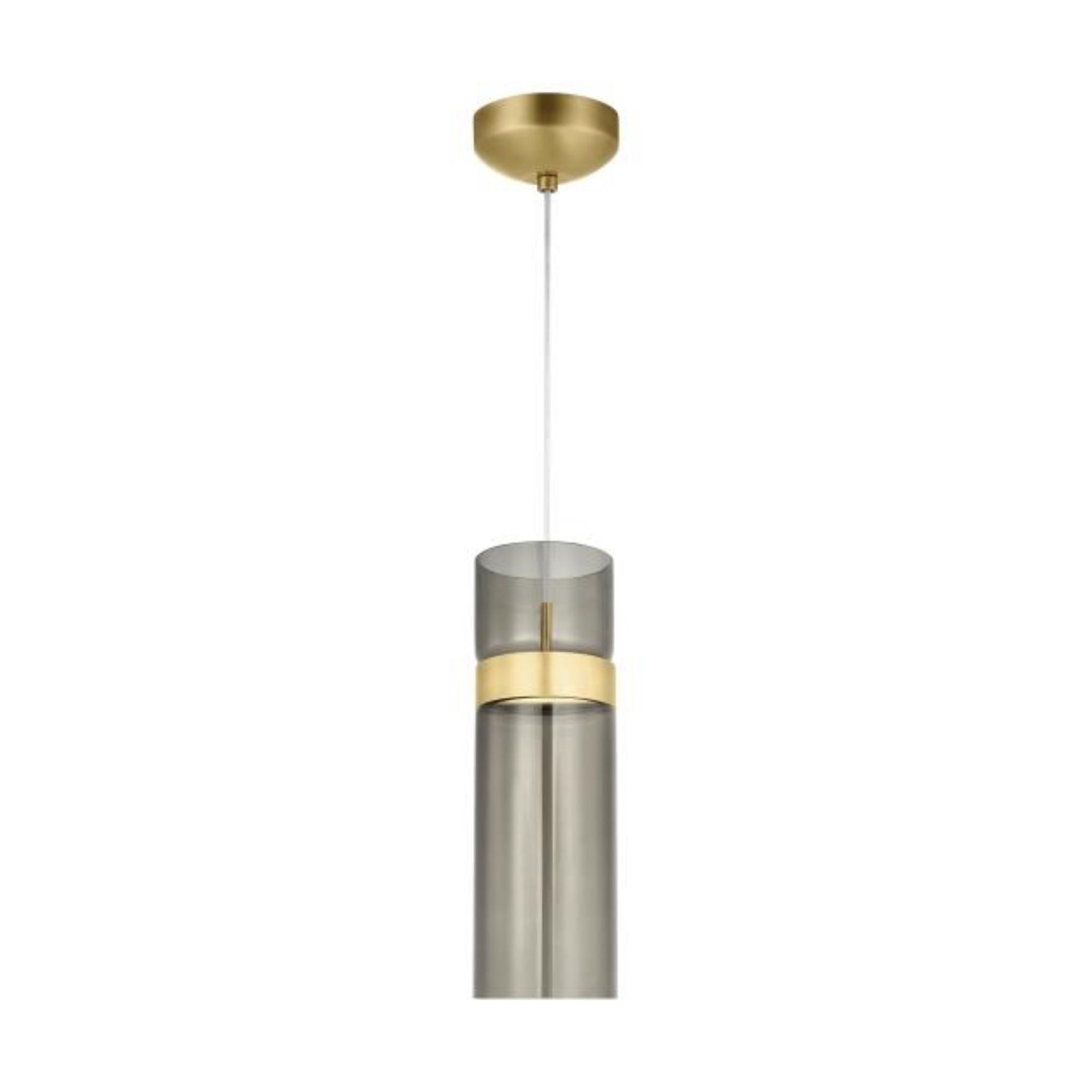 Manette Grande Pendant Line-Voltage Pendants/Suspension 1-Light LED 3000K Natural Brass by Sean Lavin