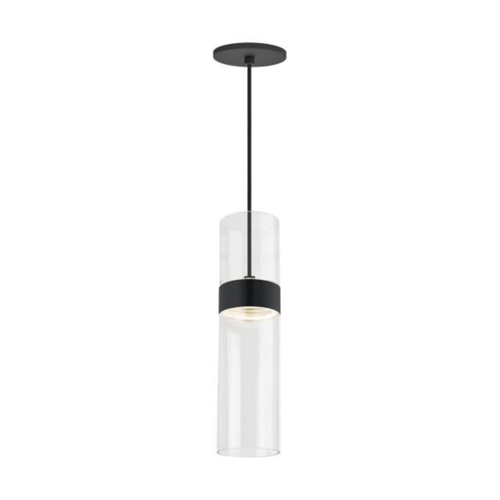 Manette Medium Pendant Line-Voltage Pendants/Suspension 1-Light LED 3000K Black by Sean Lavin