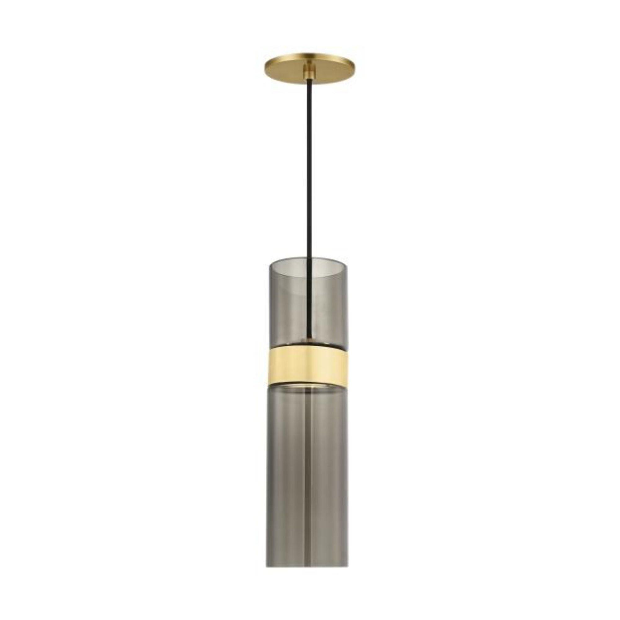 Manette Medium Pendant Line-Voltage Pendants/Suspension 1-Light LED 3000K Natural Brass by Sean Lavin
