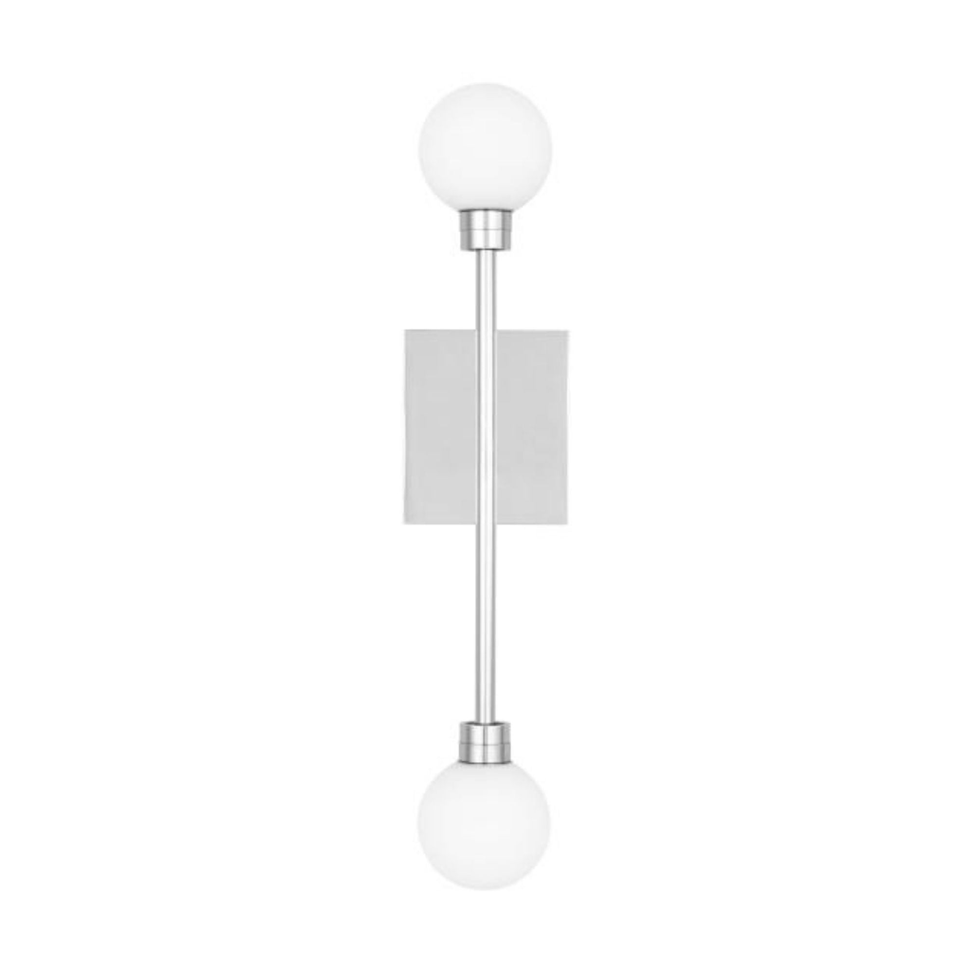 Mara Wall Wall Collection 2-Light LED 2700K Polished Nickel by Sean Lavin