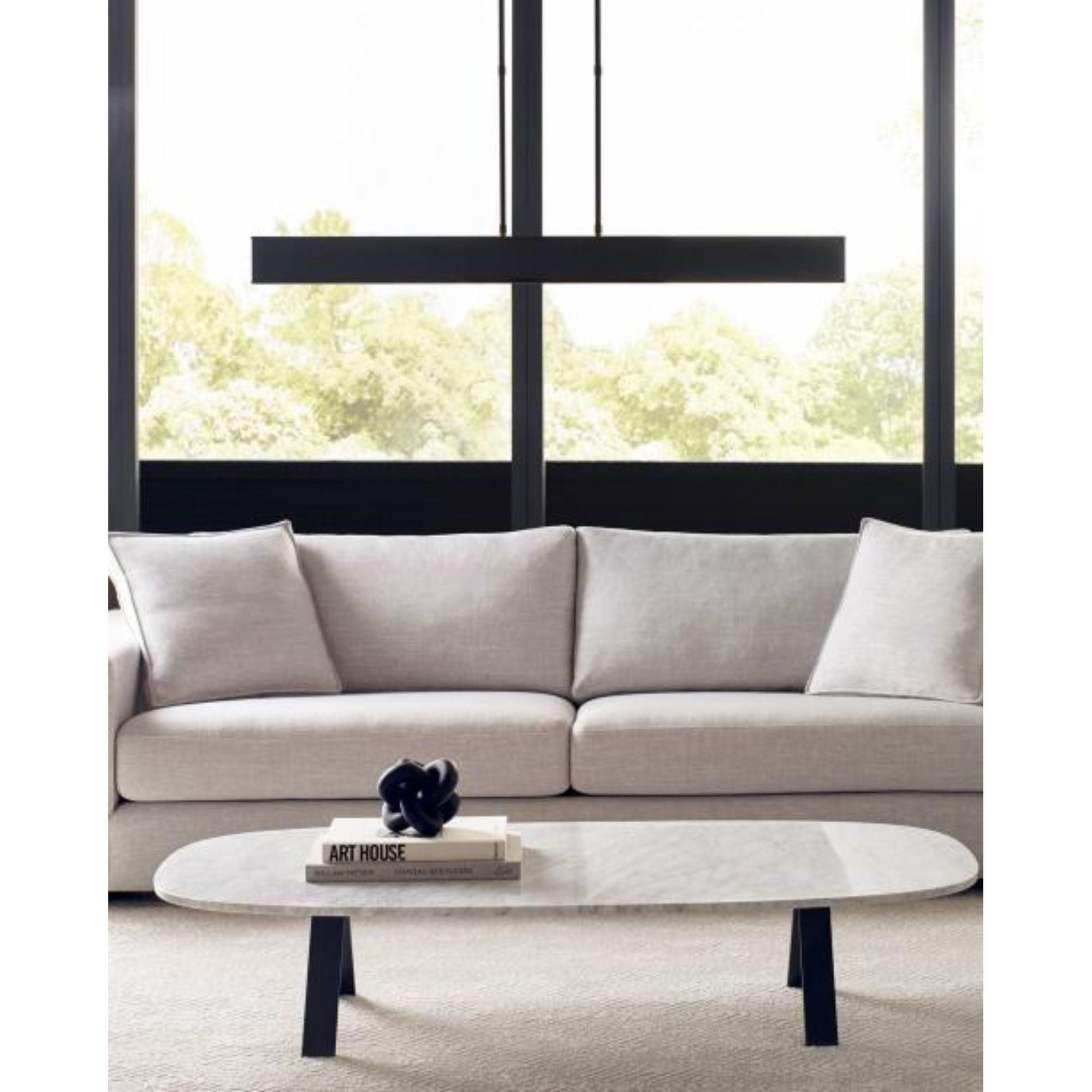 I-Beam 47 Linear Suspension Linear Suspension 1-Light LED 2700K Nightshade Black by Mick De Giulio