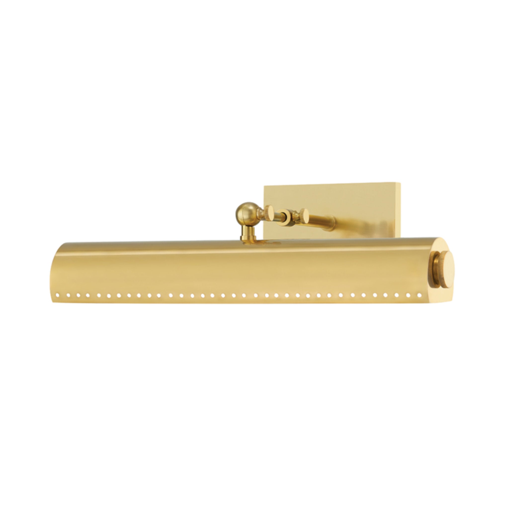 Hampshire 2-Light Picture Light in Aged Brass by Mark D. Sikes 15.75L x 15.75W x 4.5H