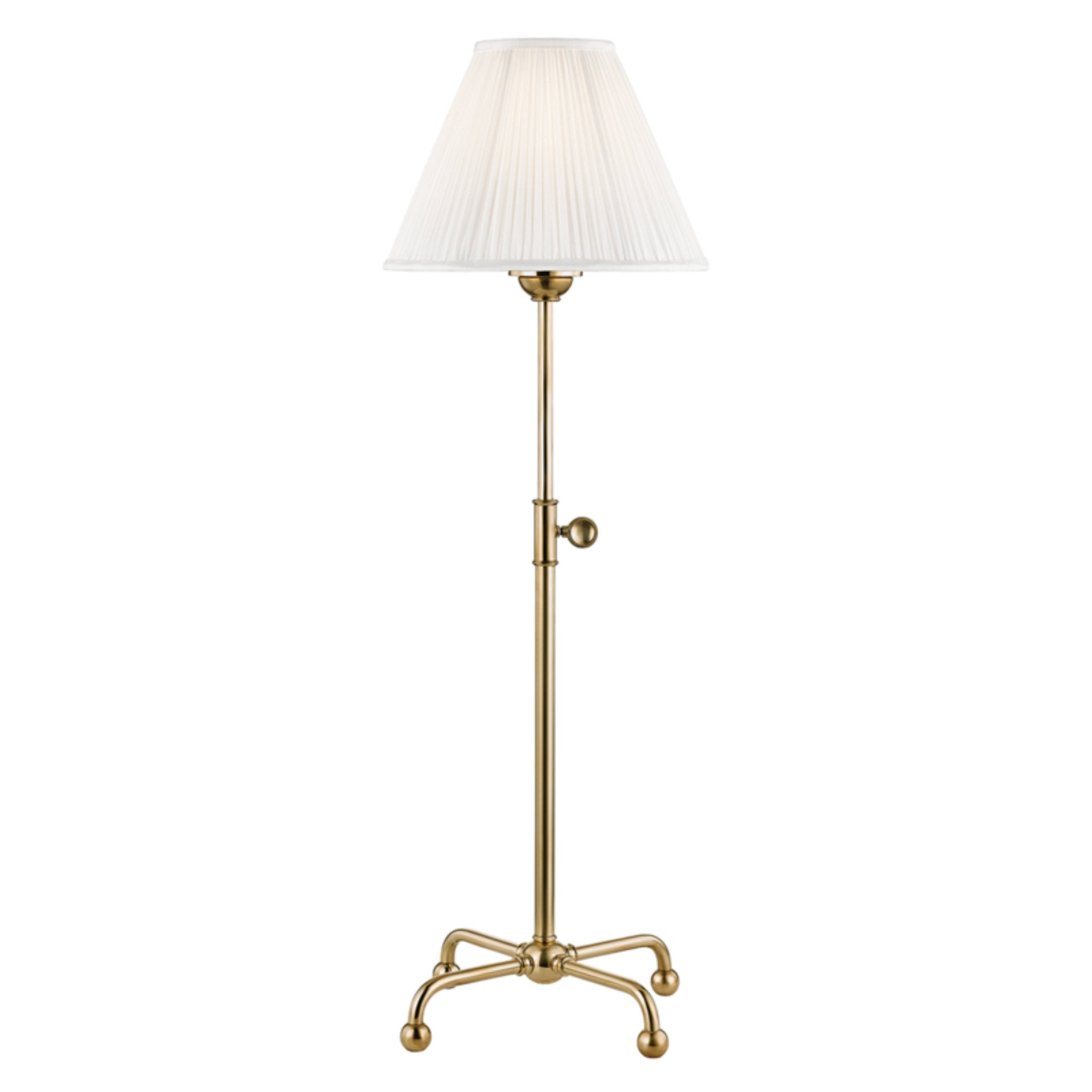 Classic No.1 1-Light Table Lamp in Aged Brass by Mark D. Sikes 10L x 10W x 24H