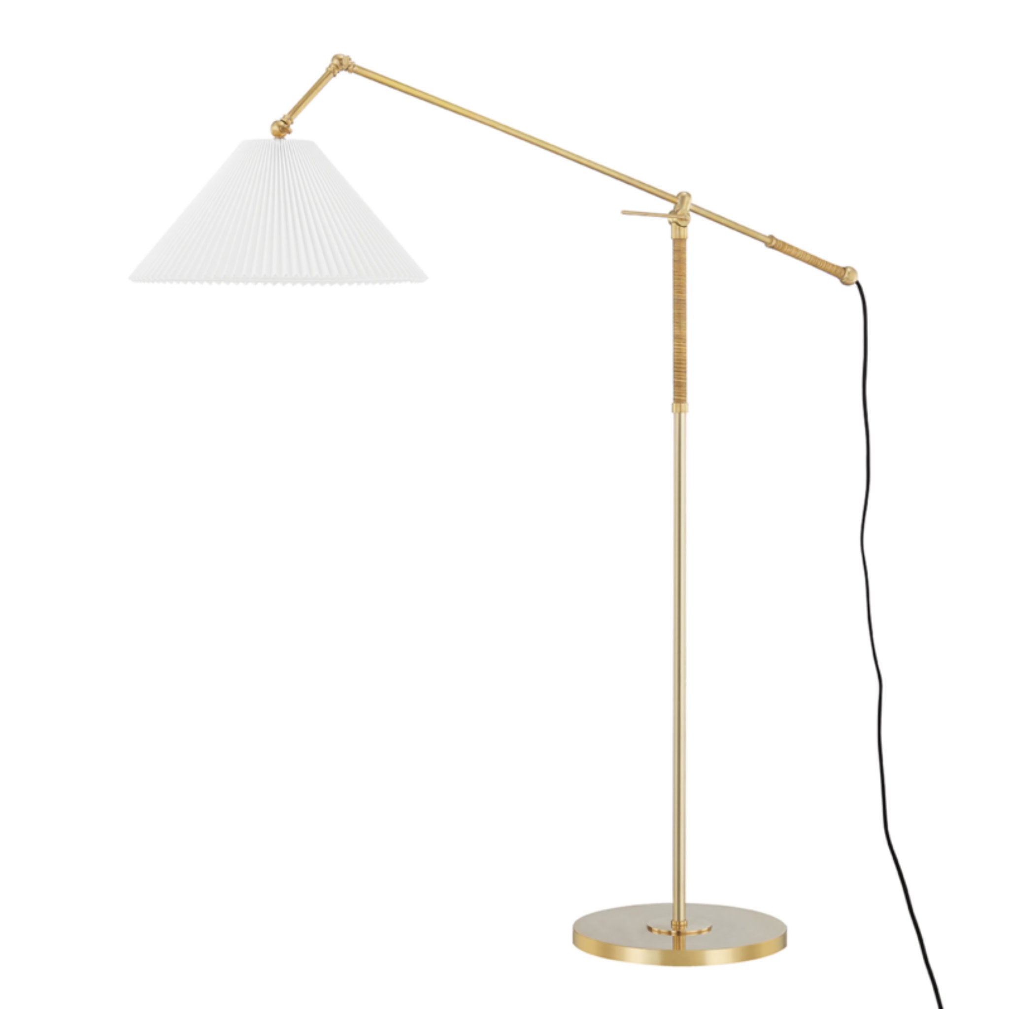 Dorset 1-Light Floor Lamp in Aged Brass by Mark D. Sikes 45.5L x 16.25W x 56.25H