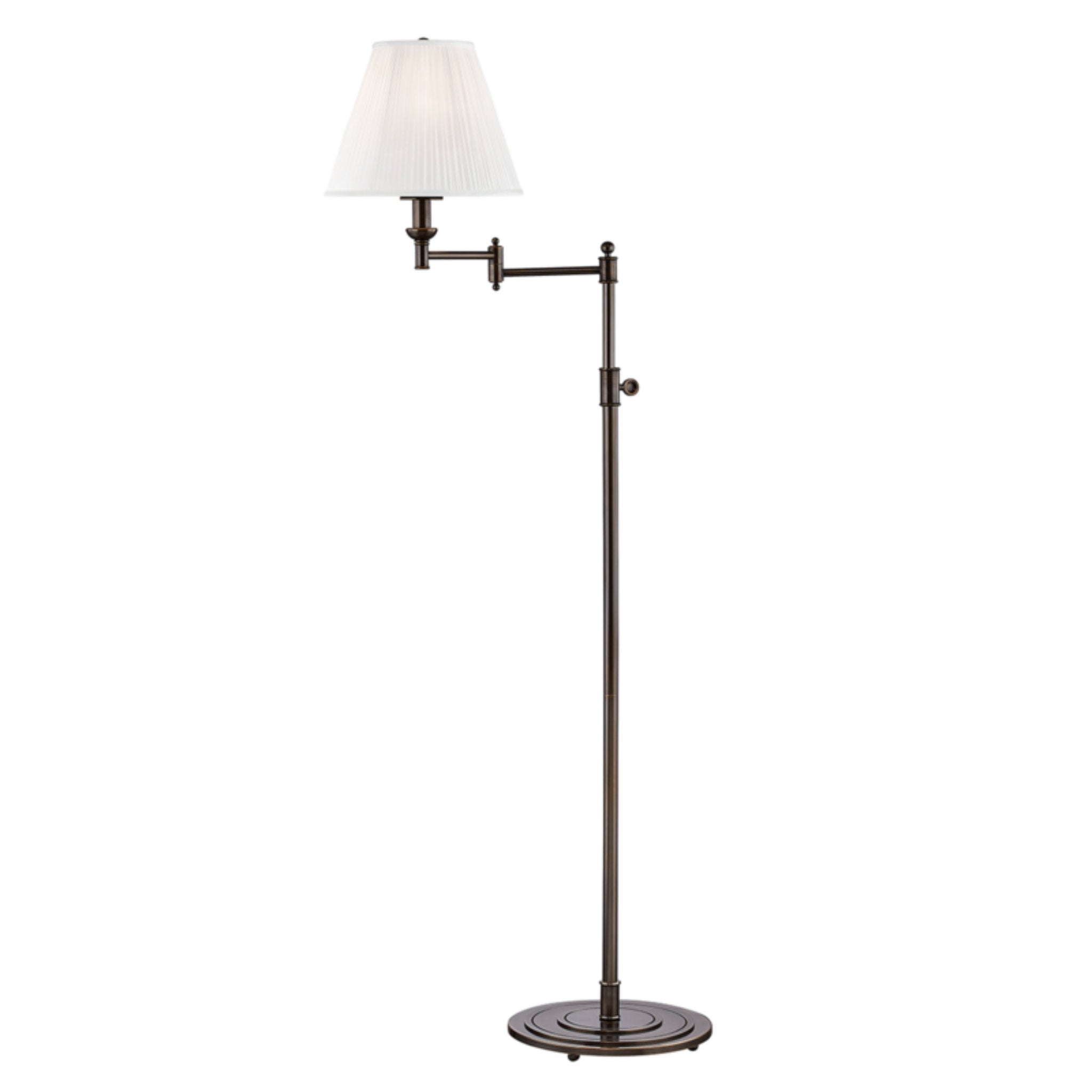 Signature No.1 1-Light Floor Lamp in Distressed Bronze by Mark D. Sikes 24L x 24W x 57H