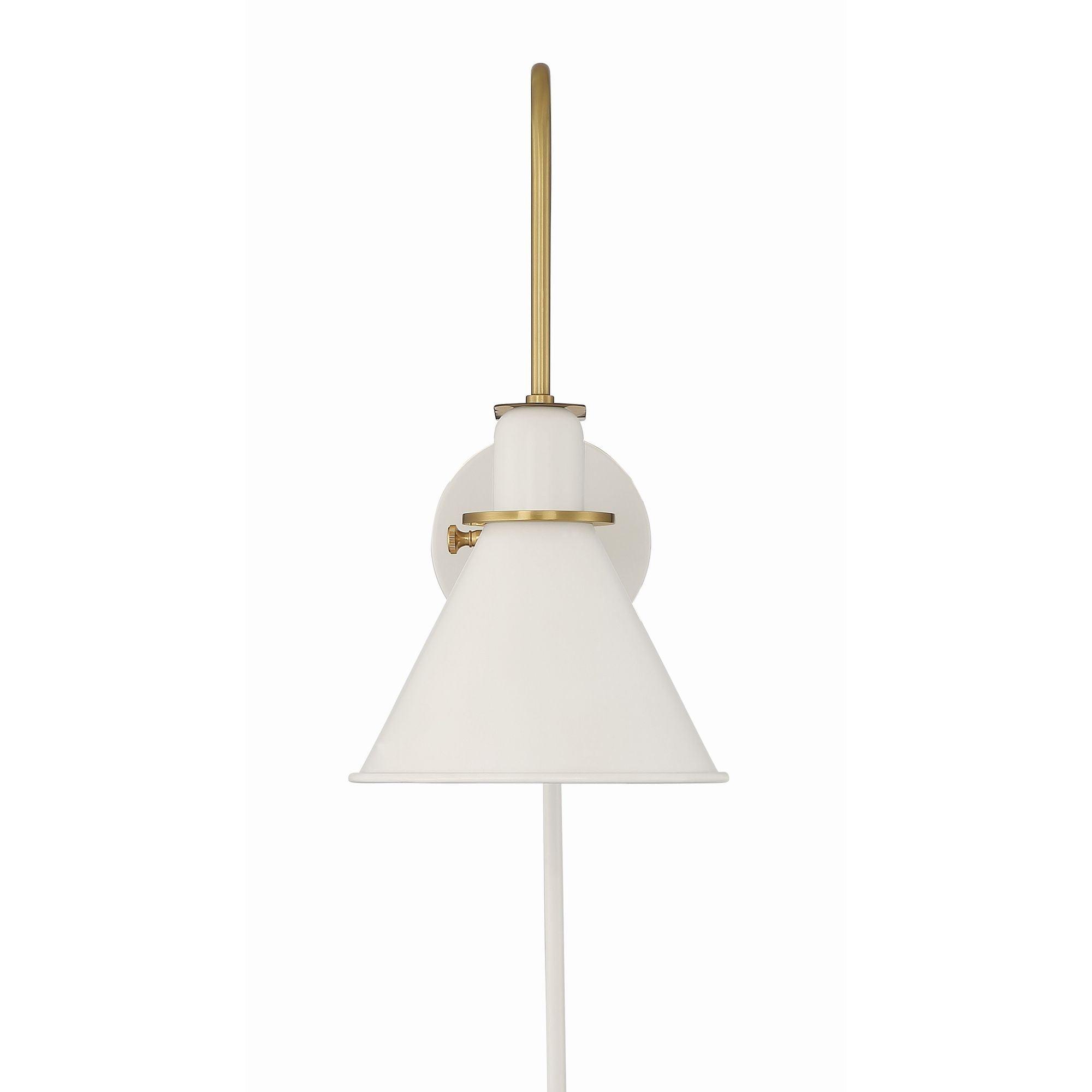 Medford 1 Light White Task Sconce Iron Shade 7"W x 14"H x 10"D