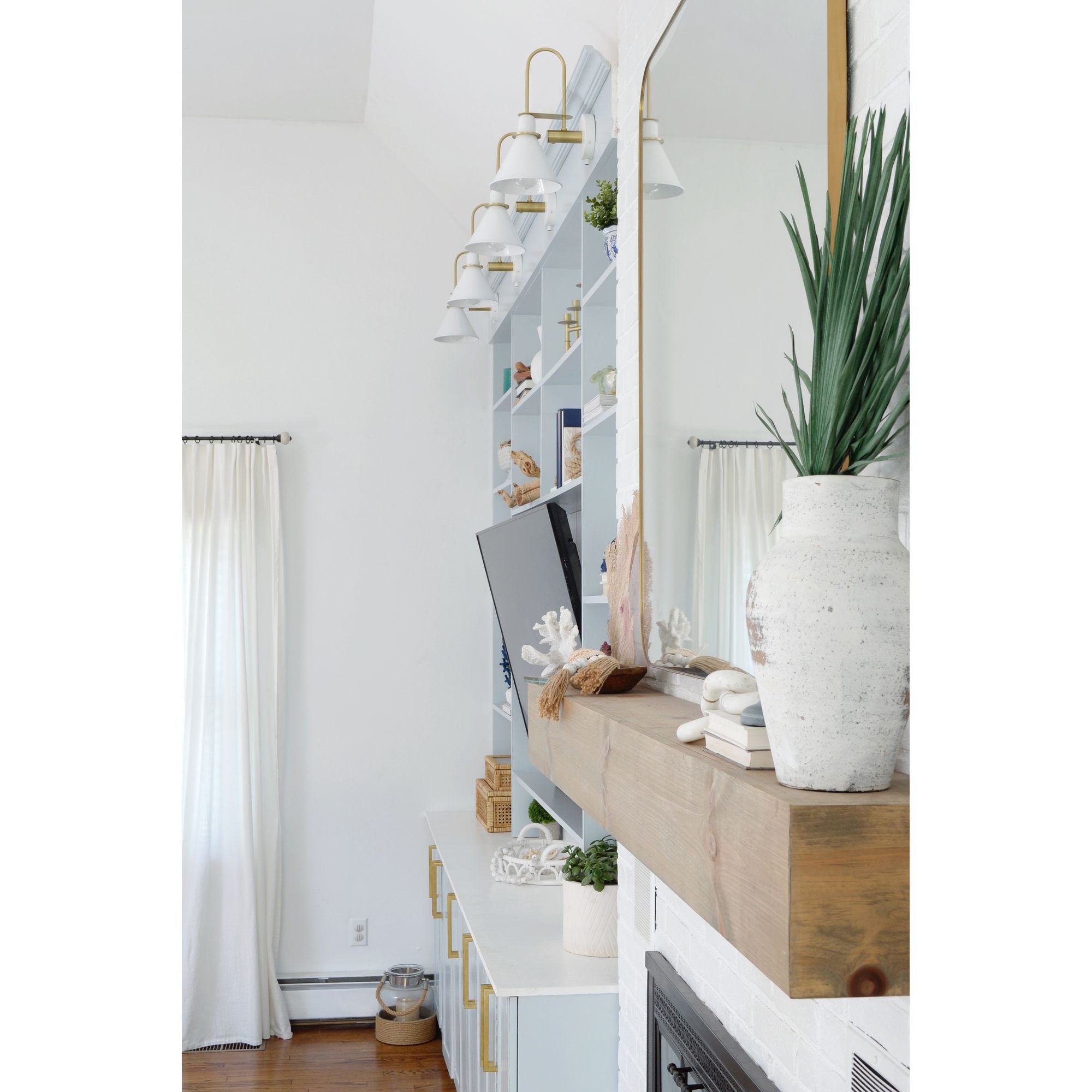 Medford 1 Light White Task Sconce Iron Shade 7"W x 14"H x 10"D