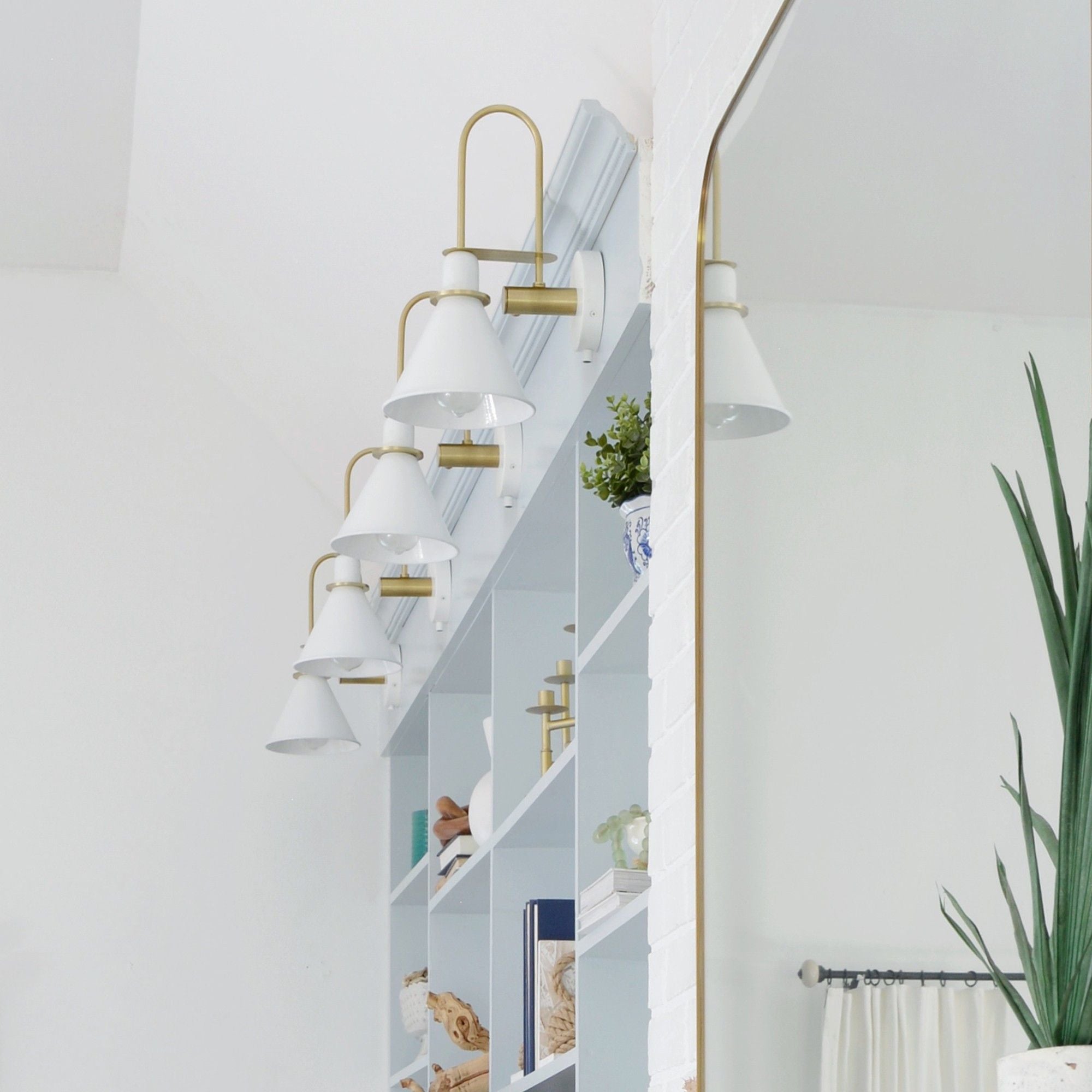 Medford 1 Light White Task Sconce Iron Shade 7"W x 14"H x 10"D