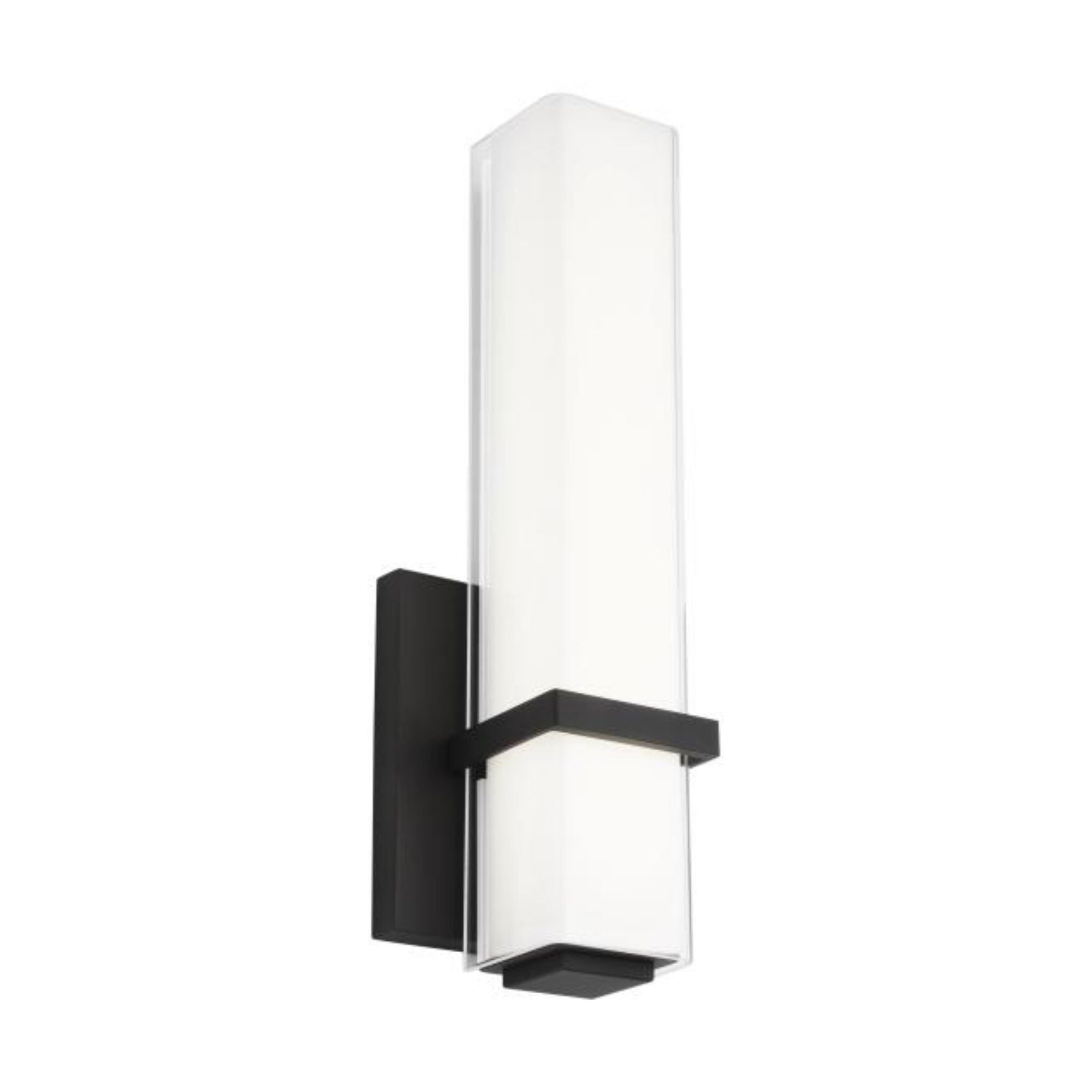 Milan 13 Bath Bath Collection 1-Light LED 3000K Nightshade Black by Sean Lavin