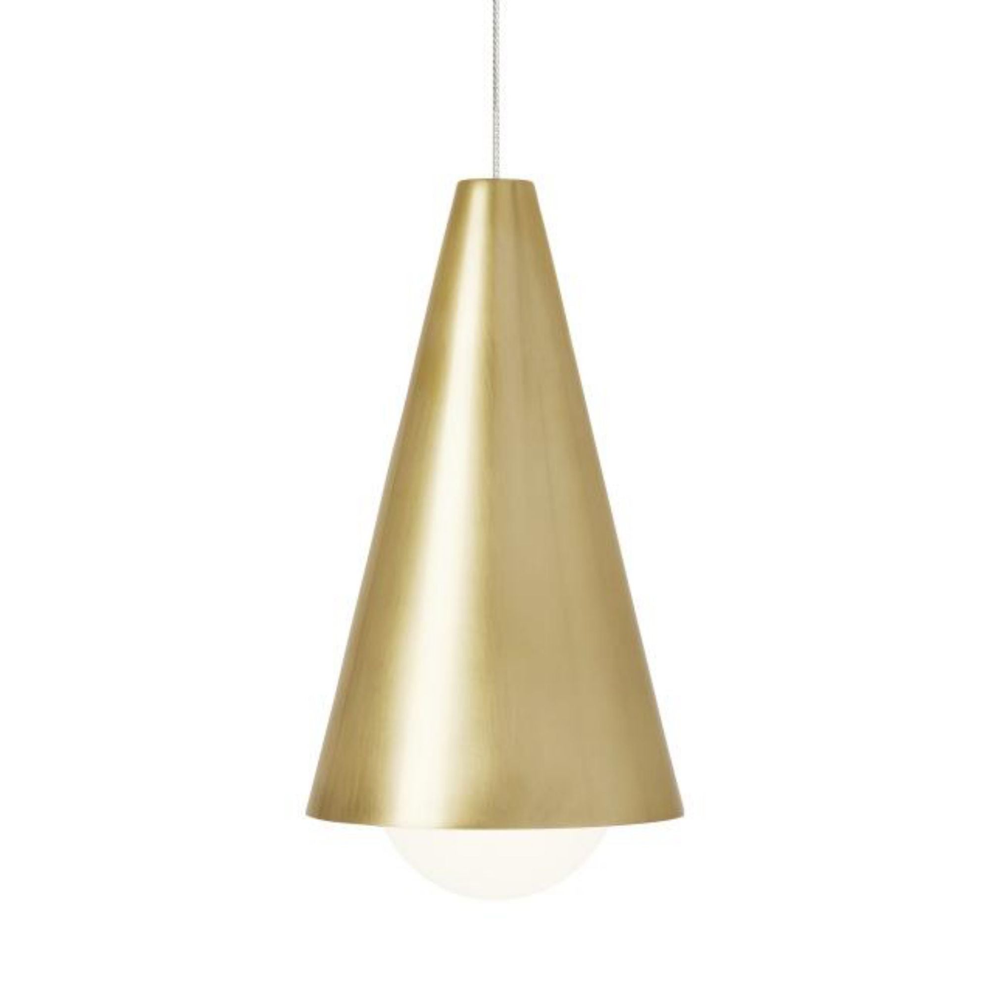 Mini Joni Pendant FreeJack 1-Light LED 3000K Natural Brass by Sean Lavin