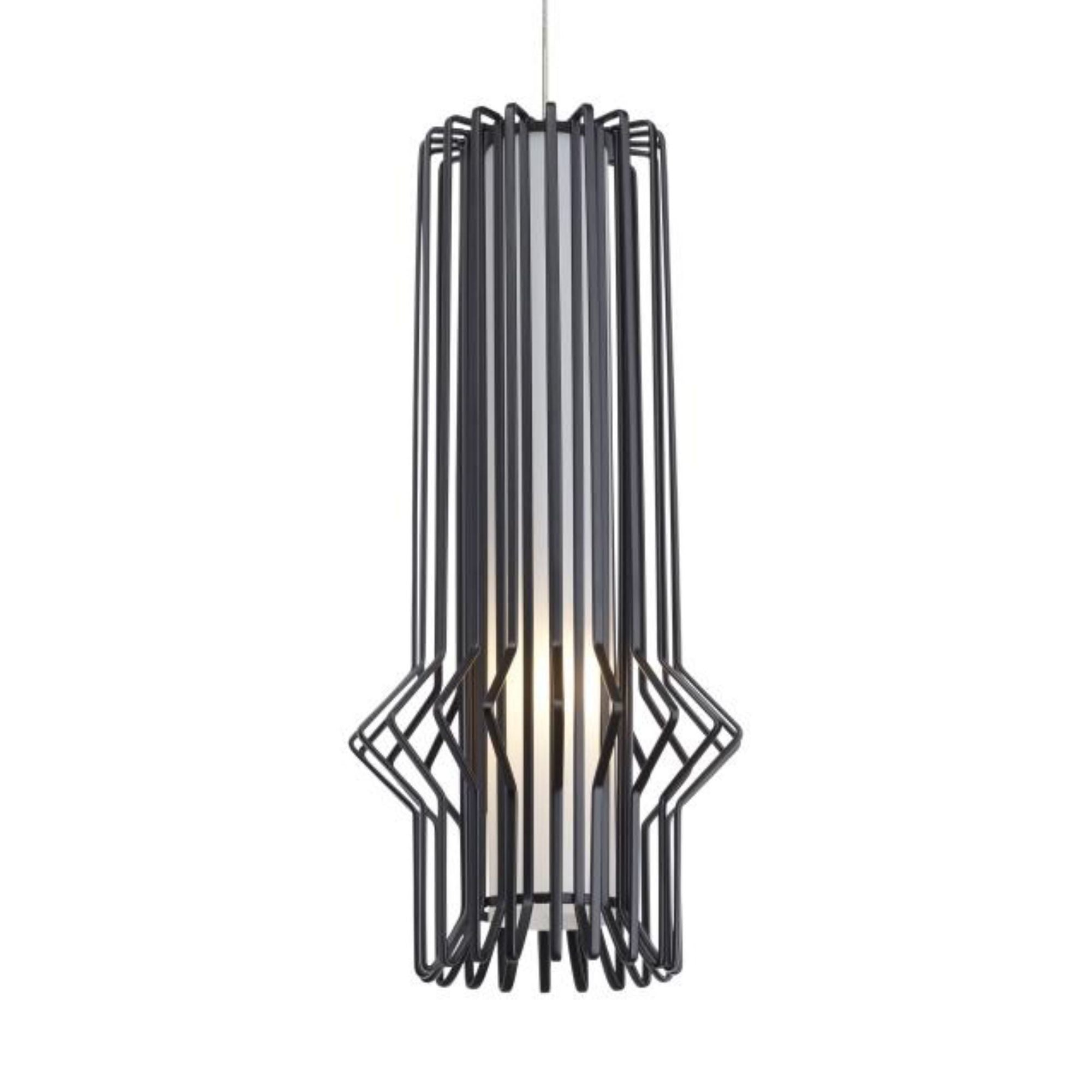 Mini Syrma Pendant FreeJack 1-Light Halogen 3000K Satin Nickel by Sean Lavin