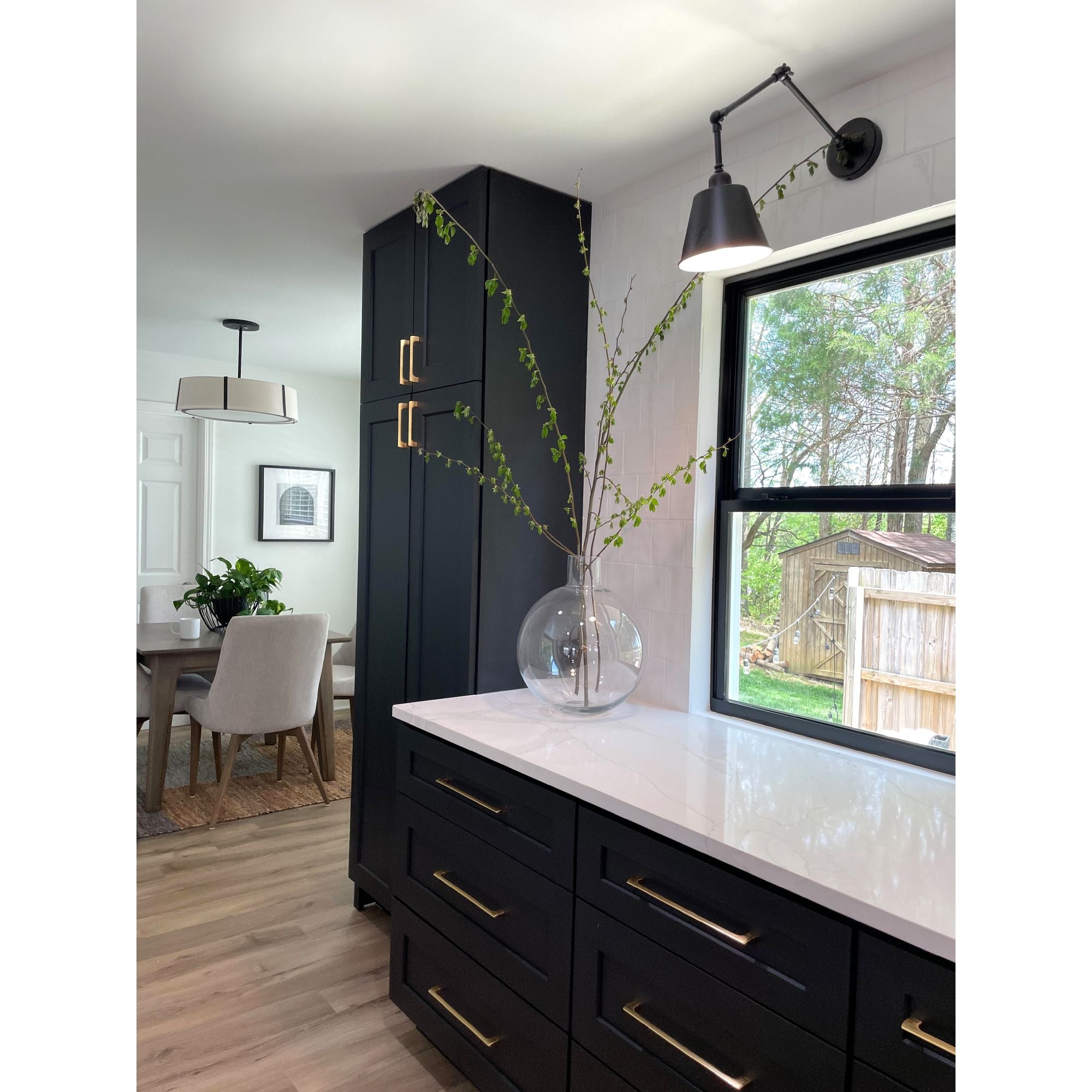 Mitchell 7.25'' Matte Black Task Sconce Black 7.25"W x 13"H x 24.5"D