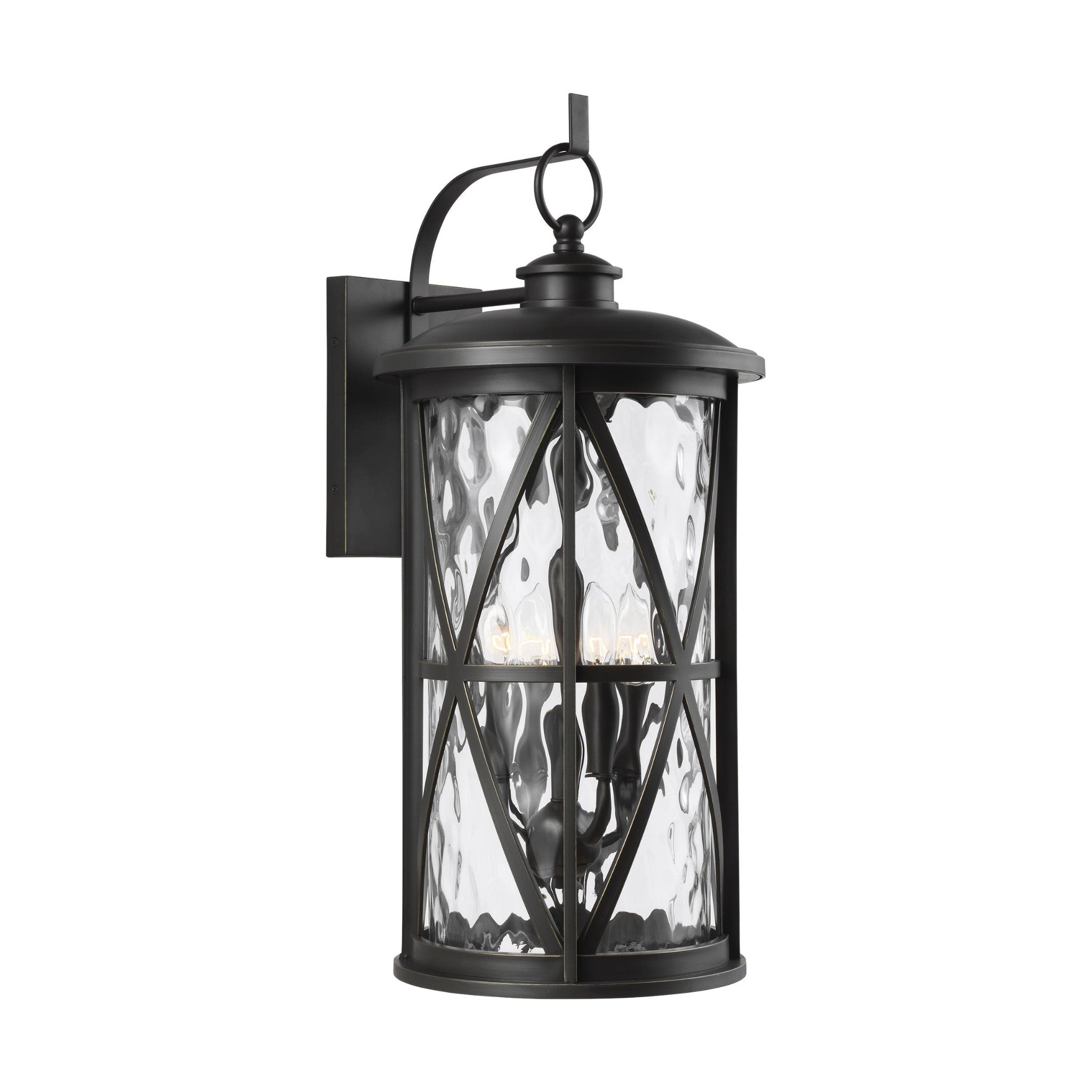 Millbrooke Extra Large Lantern Traditional Outdoor Fixture 12" Width 26.875" Height StoneStrong Round Water Shade in Antique Bronze