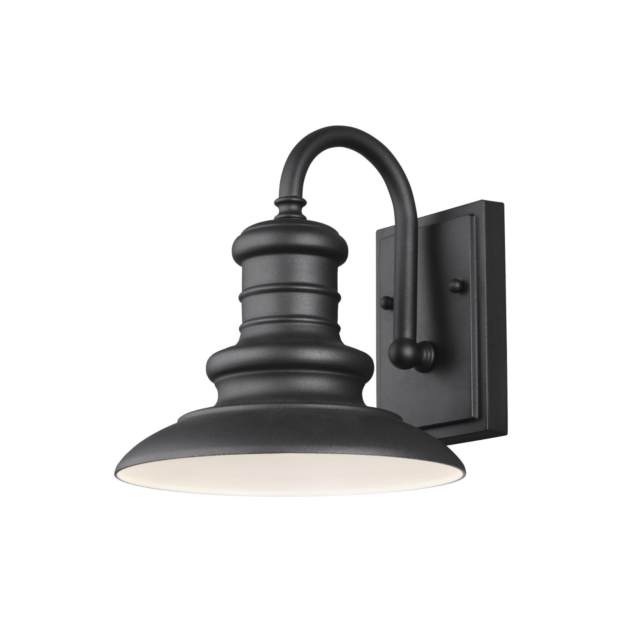 Redding Station Small Lantern Wildlife Friendly Period Inspired Outdoor Fixture 9" Width 9.625" Height Aluminum in Textured Black