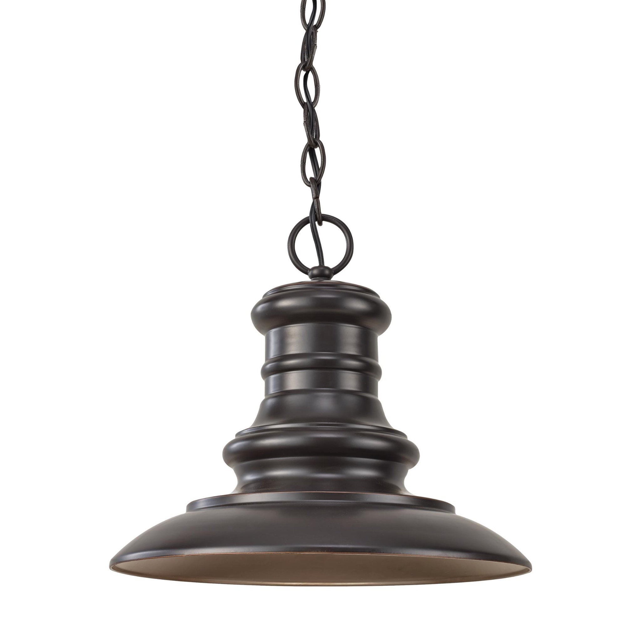 Redding Station LED Pendant Period Inspired Outdoor Fixture 10.875" Height Aluminum in Restoration Bronze