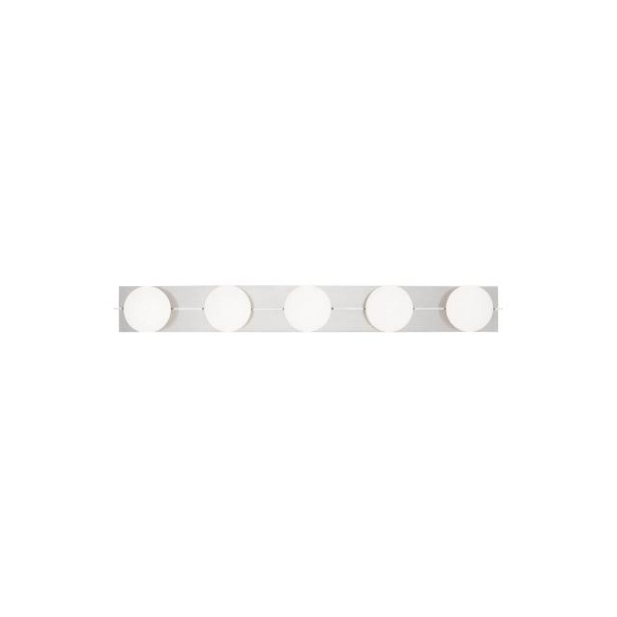 Orbel 5-Light Bath Bath Collection 5-Light Polished Nickel by Sean Lavin