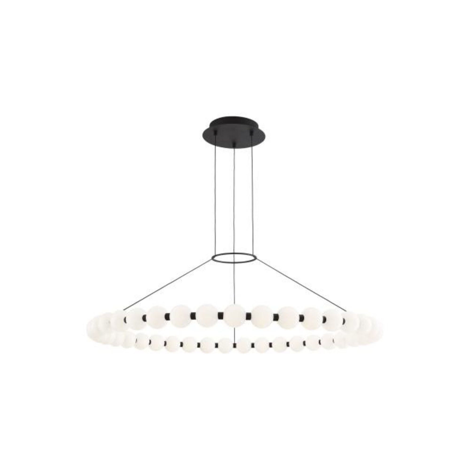 Orbet 42 Chandelier Chandeliers 1-Light LED 2700K Nightshade Black by Sean Lavin