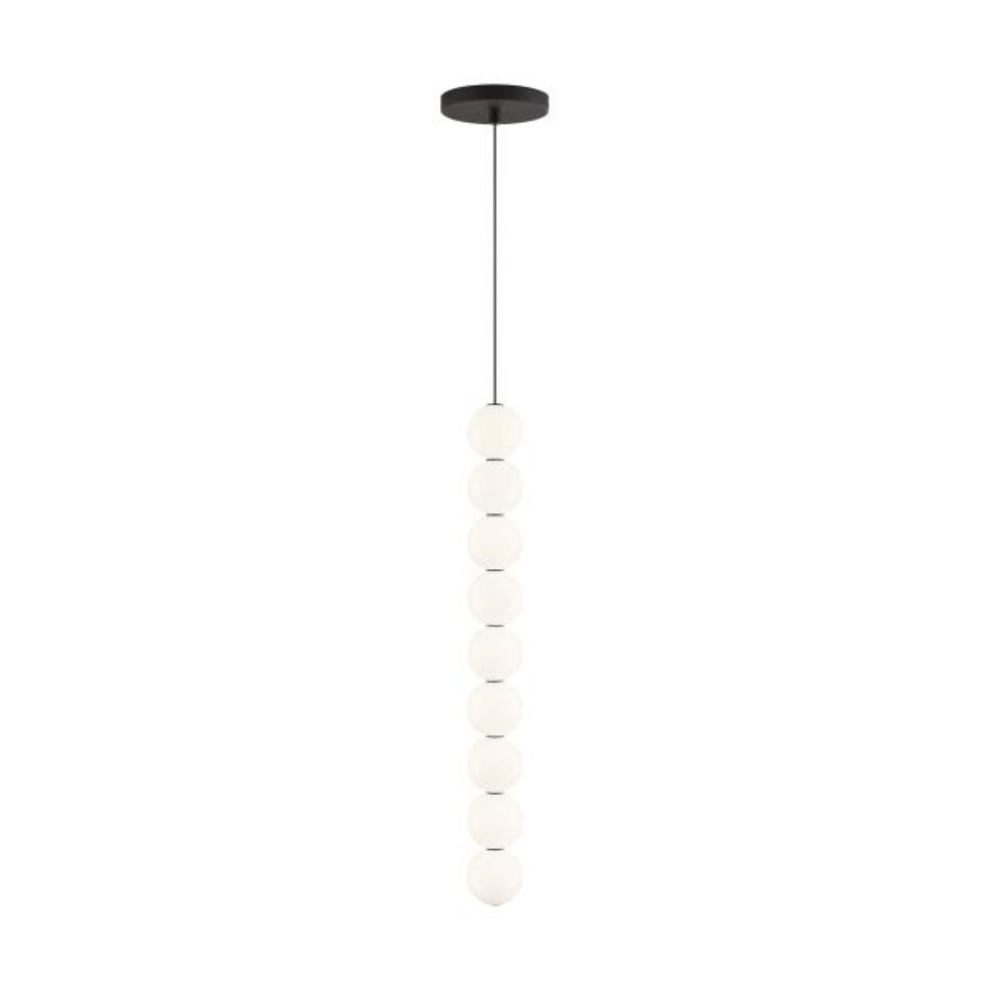 Orbet 9-Light Pendant Line-Voltage Pendants/Suspension 1-Light LED 2700K Nightshade Black by Sean Lavin