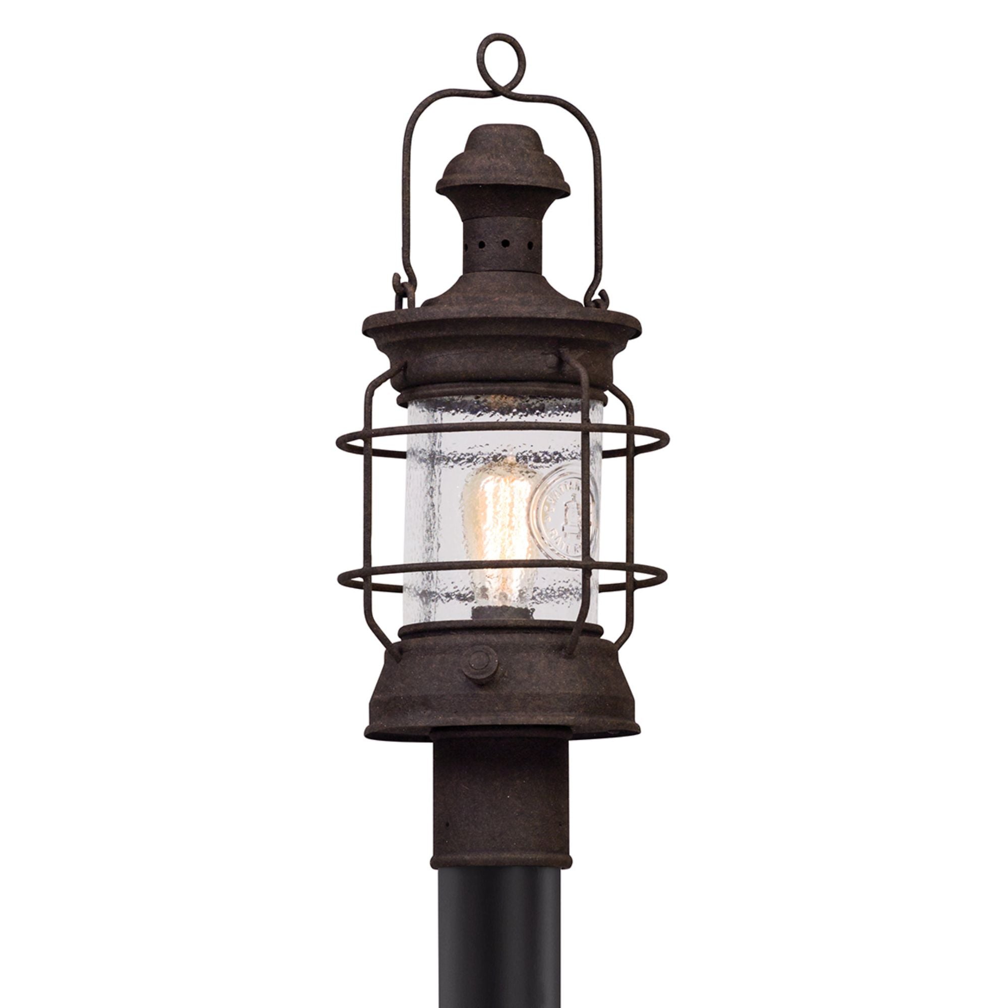Atkins Post 1-Light Outdoor LED in Heritage Bronze 8L x 8W x 21H, image size:2000x2000
