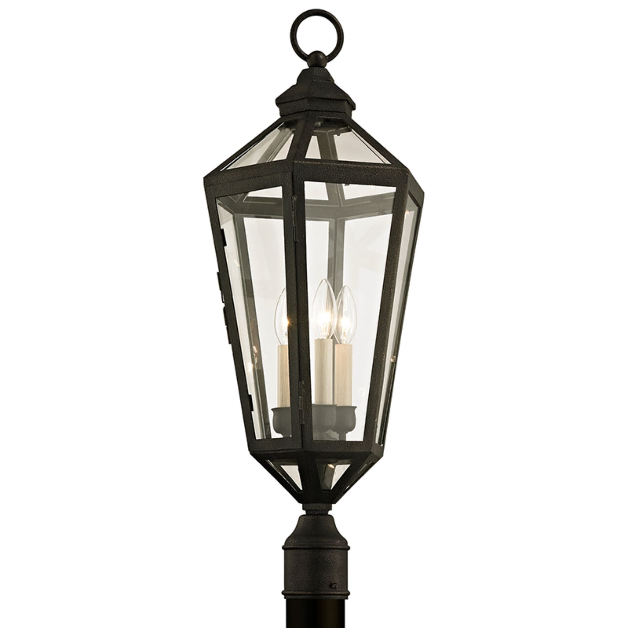 Calabasas Post 3-Light Outdoor LED in Vintage Bronze 11.5L x 11.5W x 29.5H
