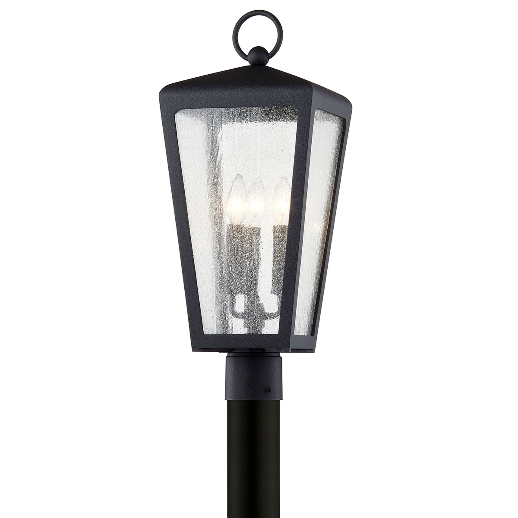 Mariden Post 3-Light Outdoor LED in Textured Iron 9L x 9W x 23H