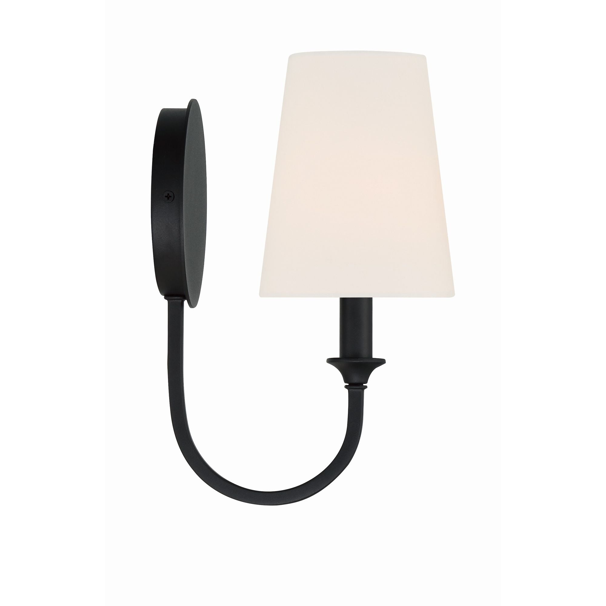 Payton 5.5'' Black Forged Sconce Black 5.5"W x 11.75"H x 7.5"D