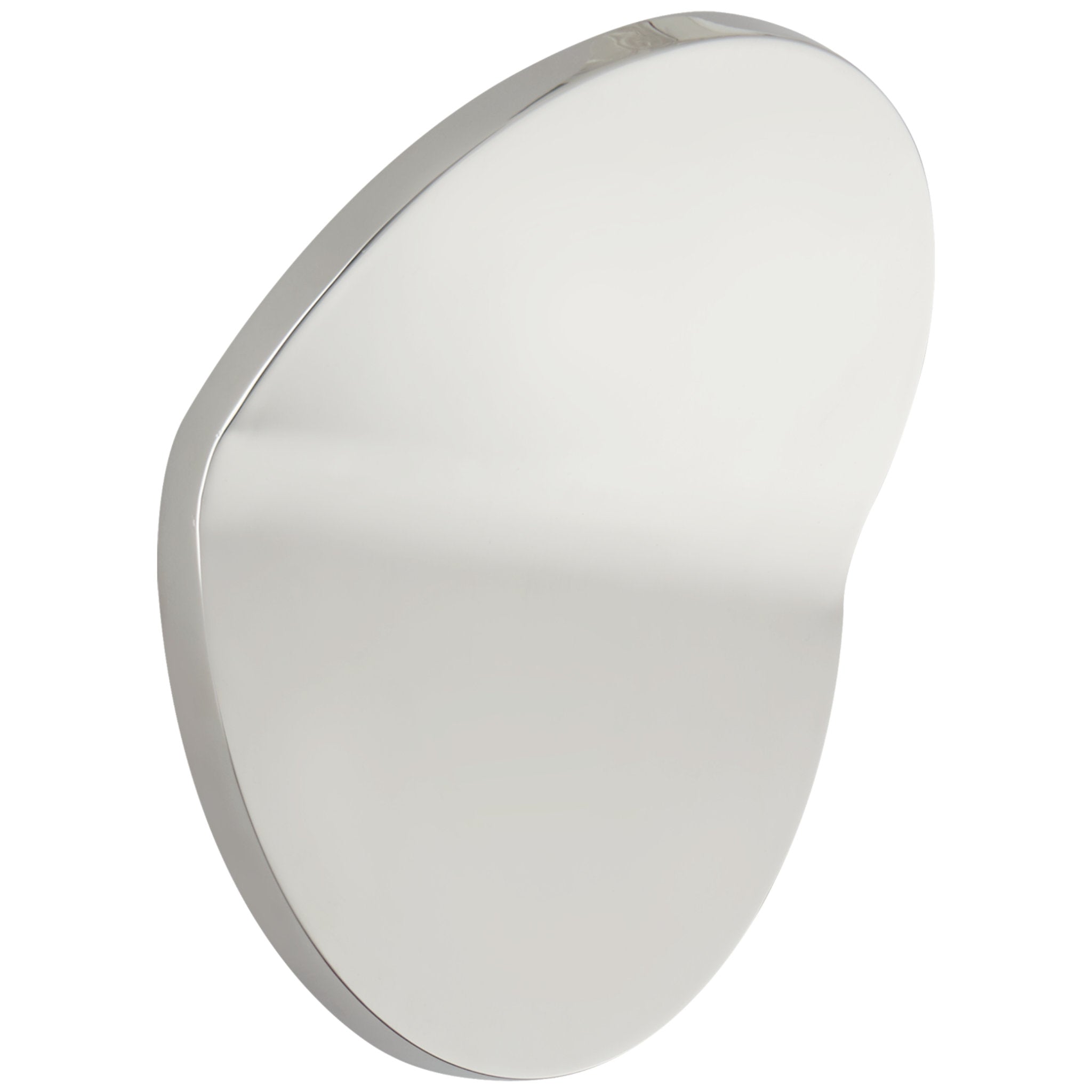Peter Bristol Bend Large Round Light in Polished Nickel Wall Light W12" x H11.5"