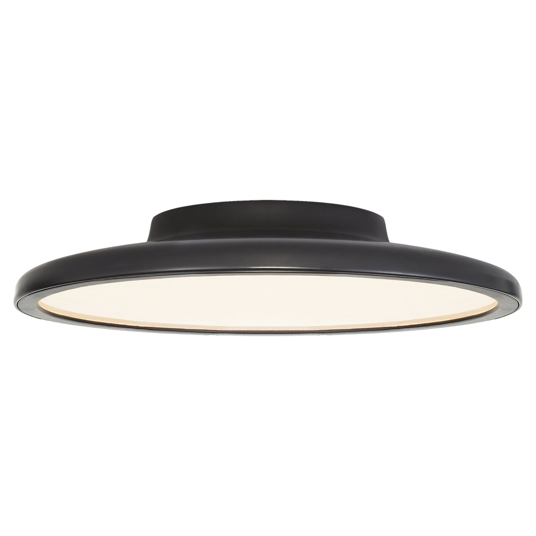 Peter Bristol Dot 13" Flush Mount in Matte Black Ceiling Light W13.75" x H2.25"