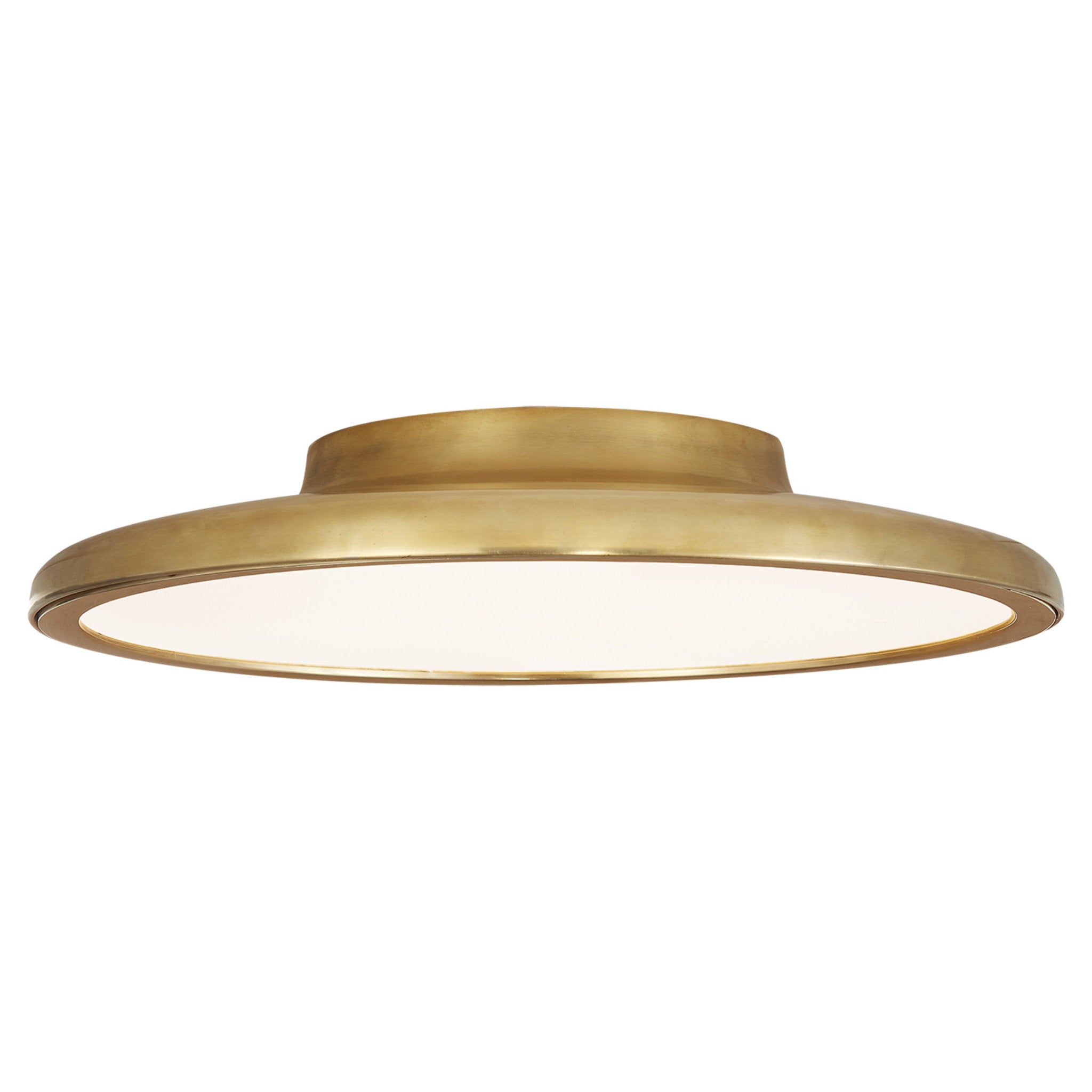 Peter Bristol Dot 13" Flush Mount in Natural Brass Ceiling Light W13.75" x H2.25"
