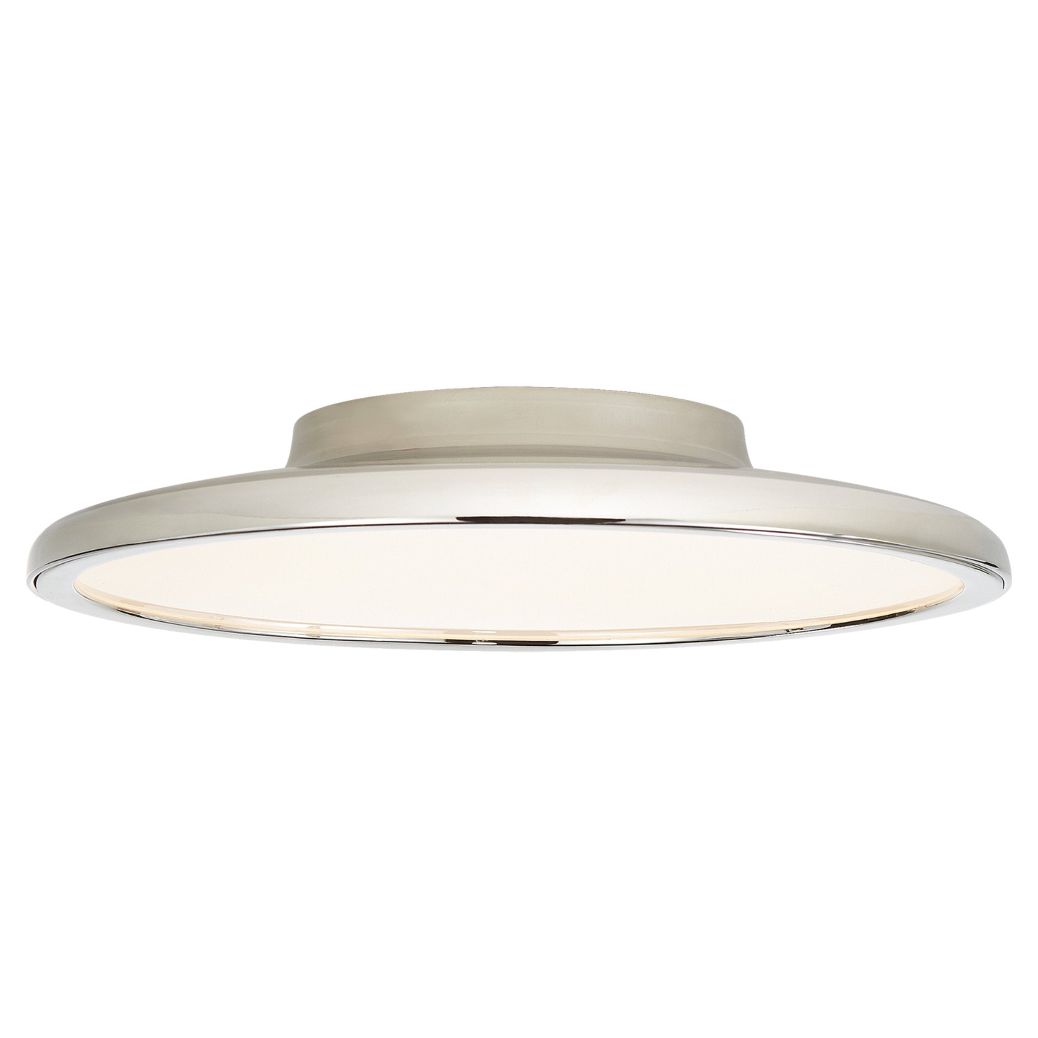 Peter Bristol Dot 13" Flush Mount in Polished Nickel Ceiling Light W13.75" x H2.25"
