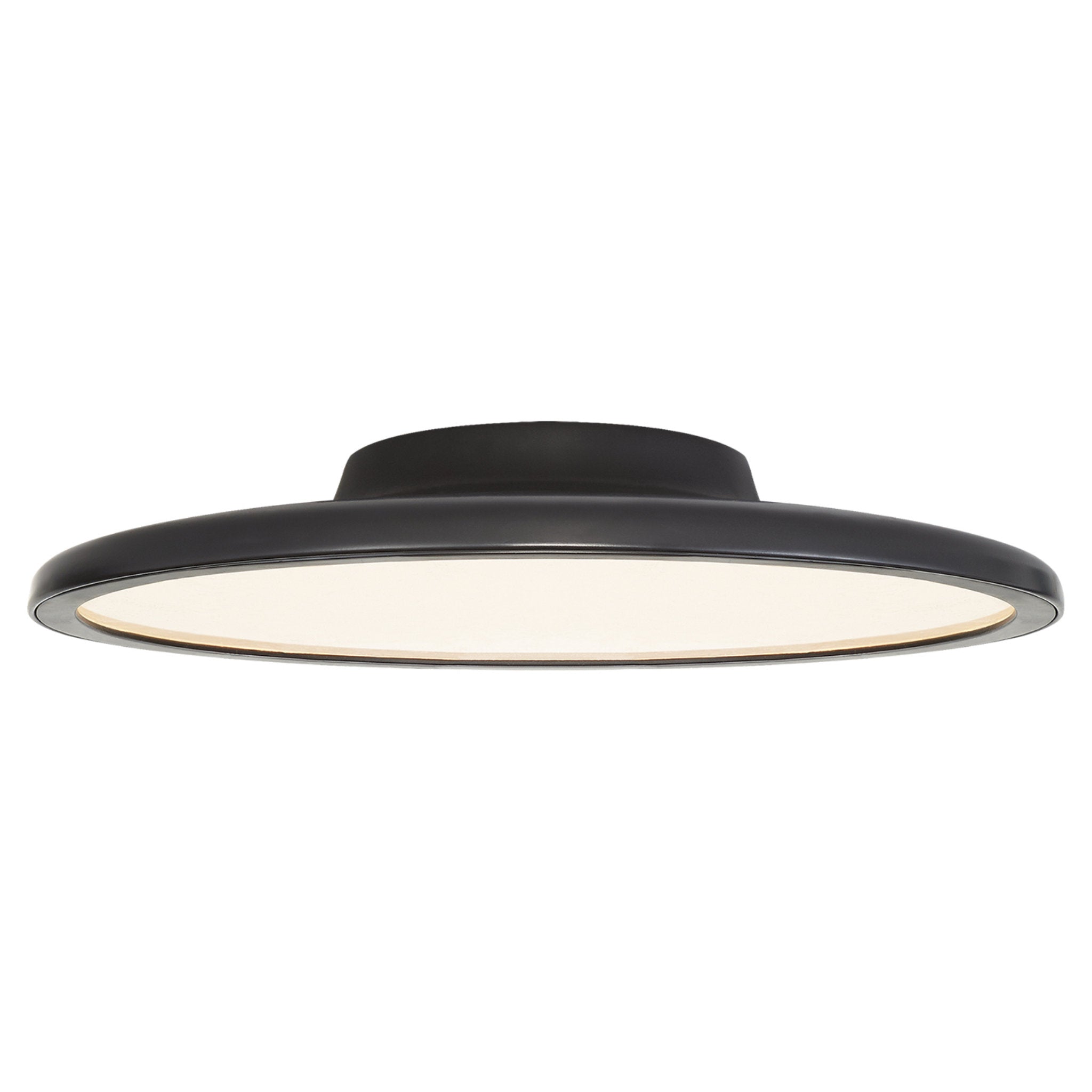Peter Bristol Dot 16" Flush Mount in Matte Black Ceiling Light W16.5" x H2.75"