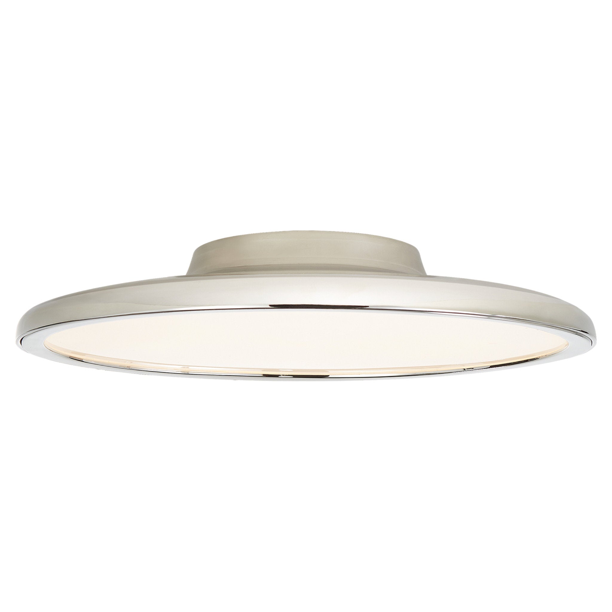 Peter Bristol Dot 16" Flush Mount in Polished Nickel Ceiling Light W16.5" x H2.75"
