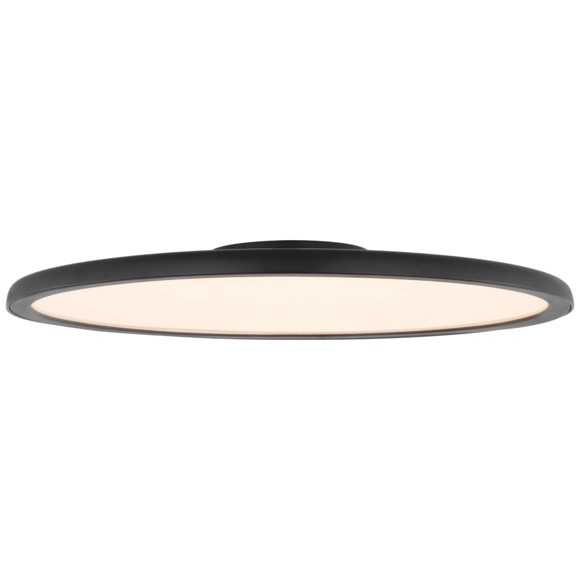 Peter Bristol Dot 22" Flush Mount in Matte Black Ceiling Light W22.25" x H2.5"