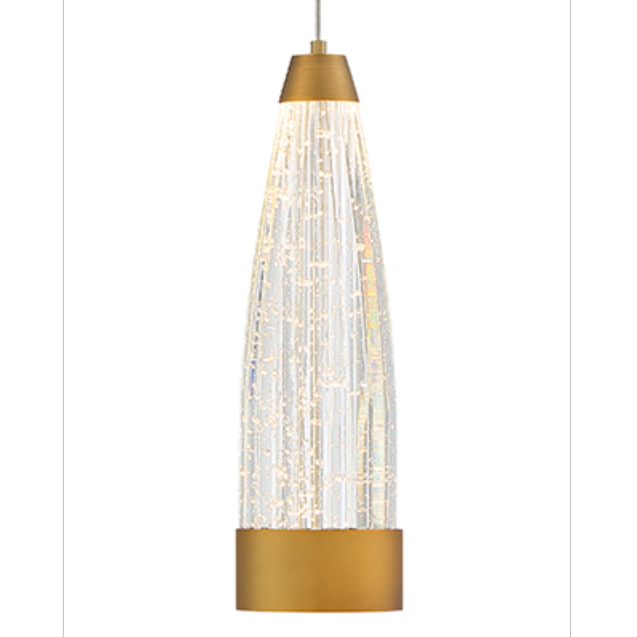 Modern Forms PD-11912-AB 3500K 20 Watt Mystic LED Pendant in Aged Brass